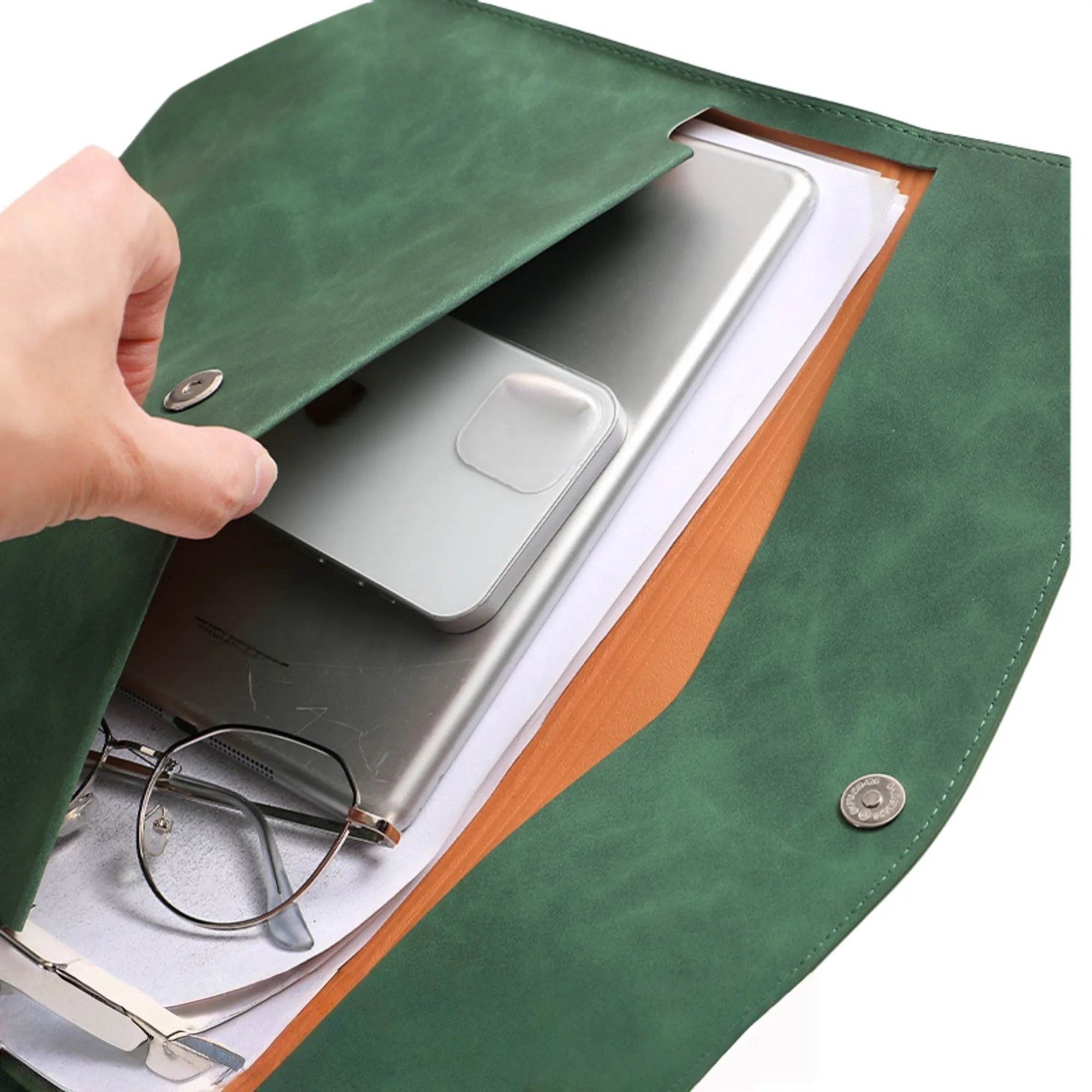 Large Capacity PU Leather Briefcase Bag 4