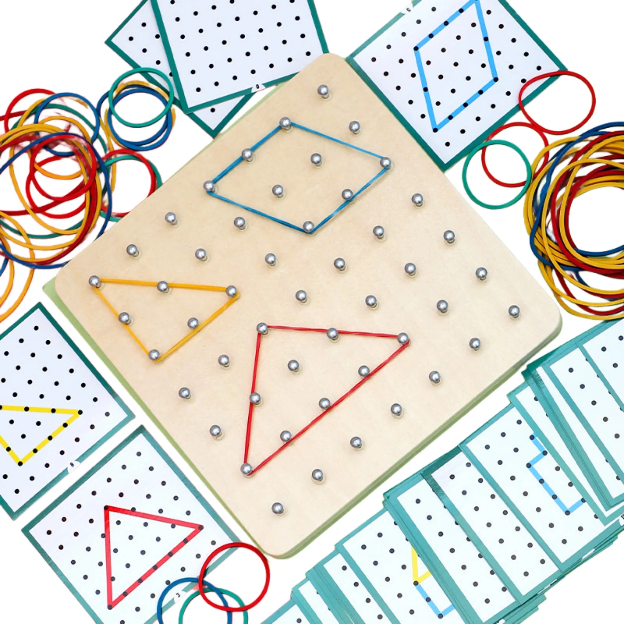 Children's Wooden Pegboard Early Education Toy 4