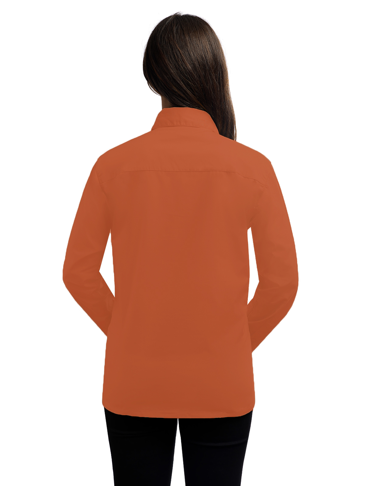 Blue Generation - Women's Pocketless Long Sleeve Poplin Shirt 29