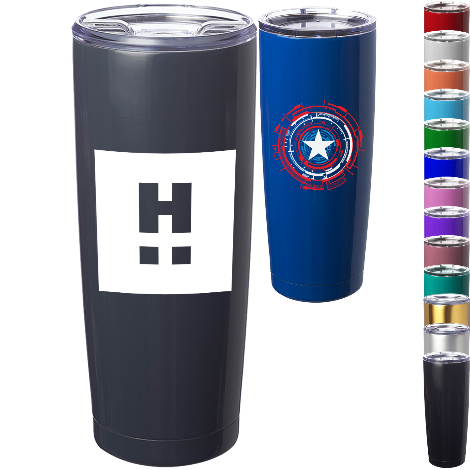 20 oz. Stainless Steel Pipette Coffee Tumbler w/ Custom Logo 2