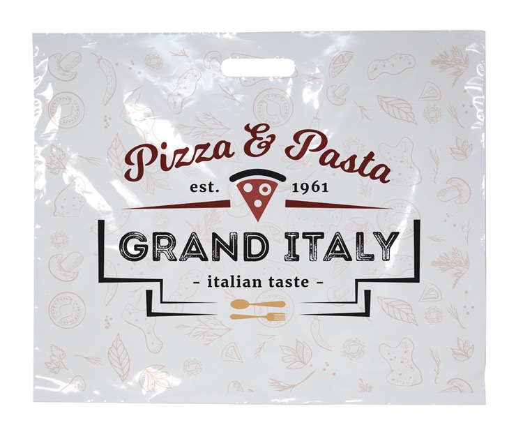 Digital Full Color White 2-Sided Plastic Bag (18" x 15")