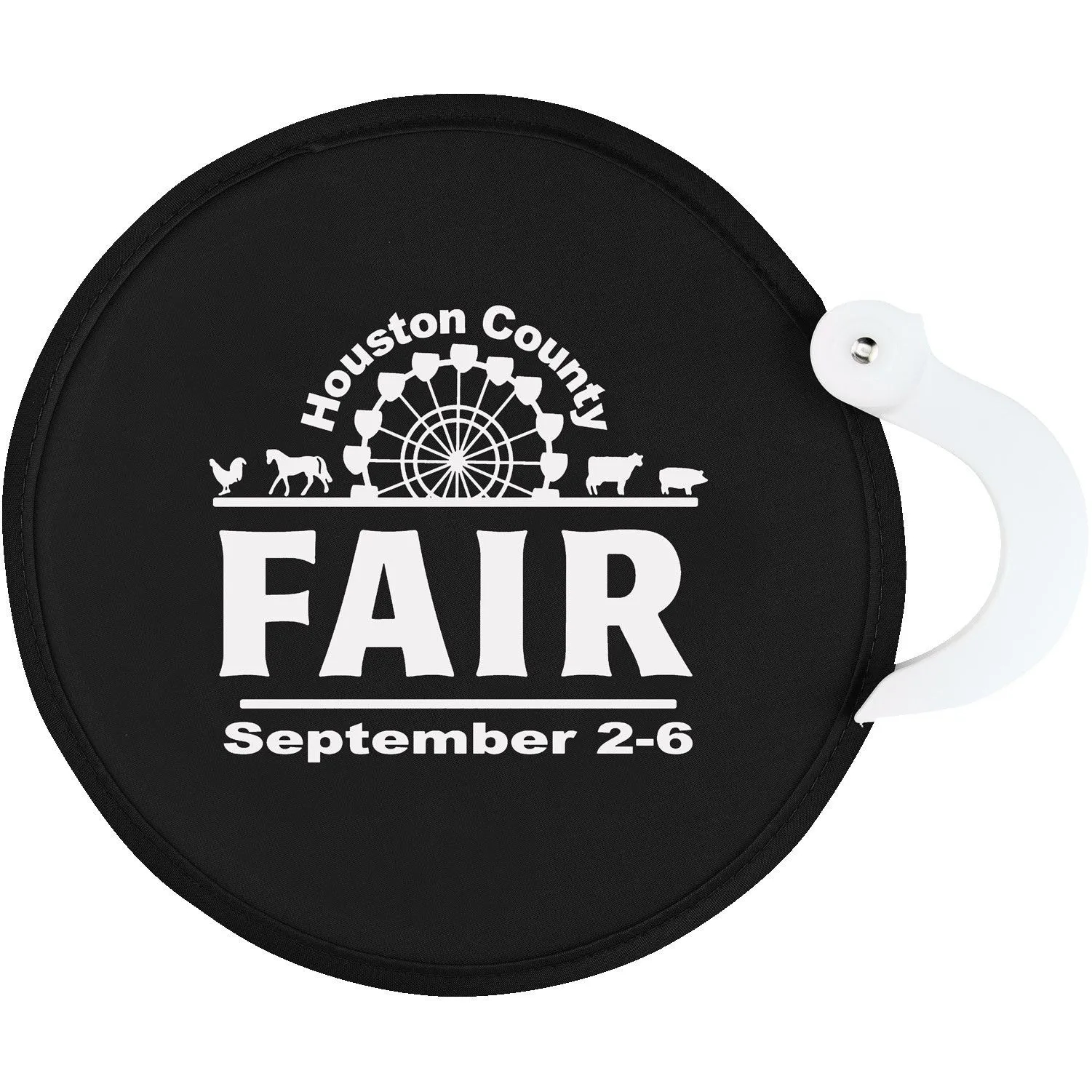 Custom Collapsible  Foldable hand held Fan 3