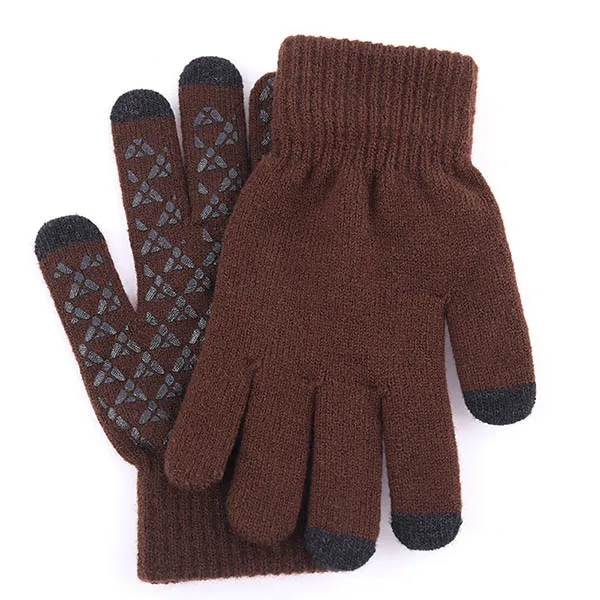 Winter Elastic Knit Touchscreen Gloves For Adults 5