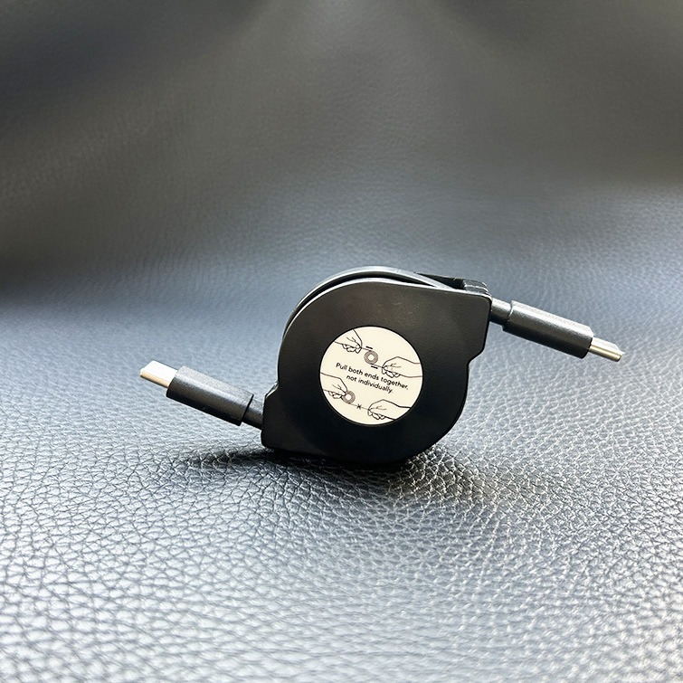 60W Retractable USB C to USB C Charger 5