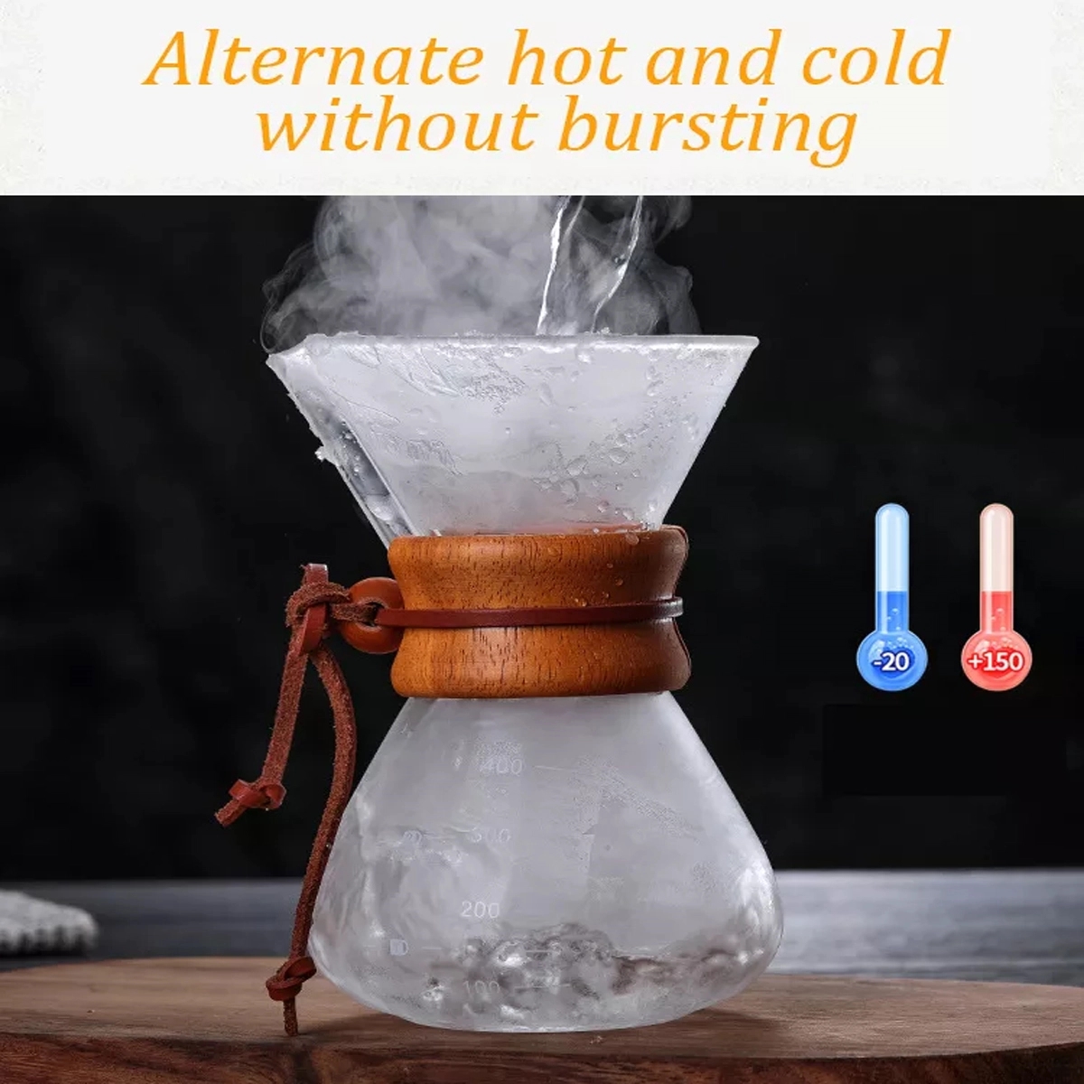 Pour Over Coffee Maker With Stainless Steel Filter 3