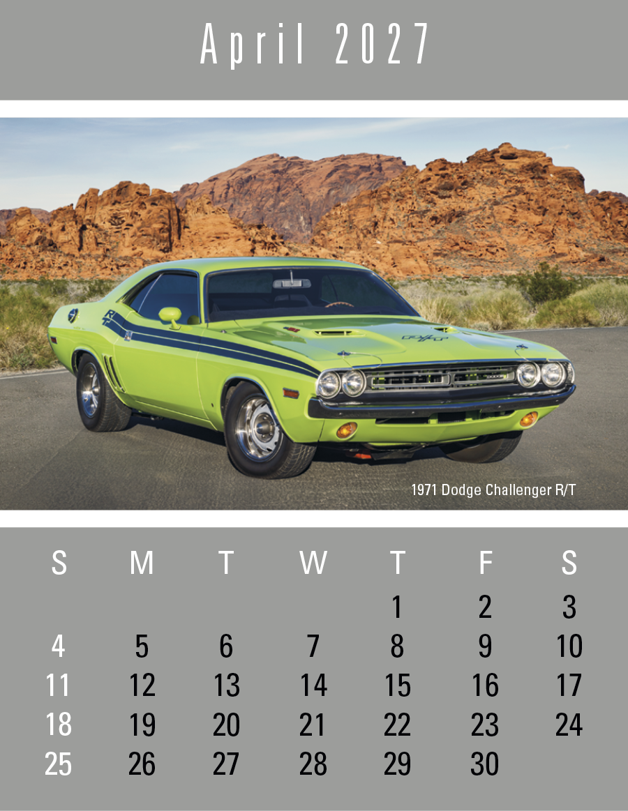 Triumph® Calendars Press-N-Stick Cruisin' Cars Calendar 31
