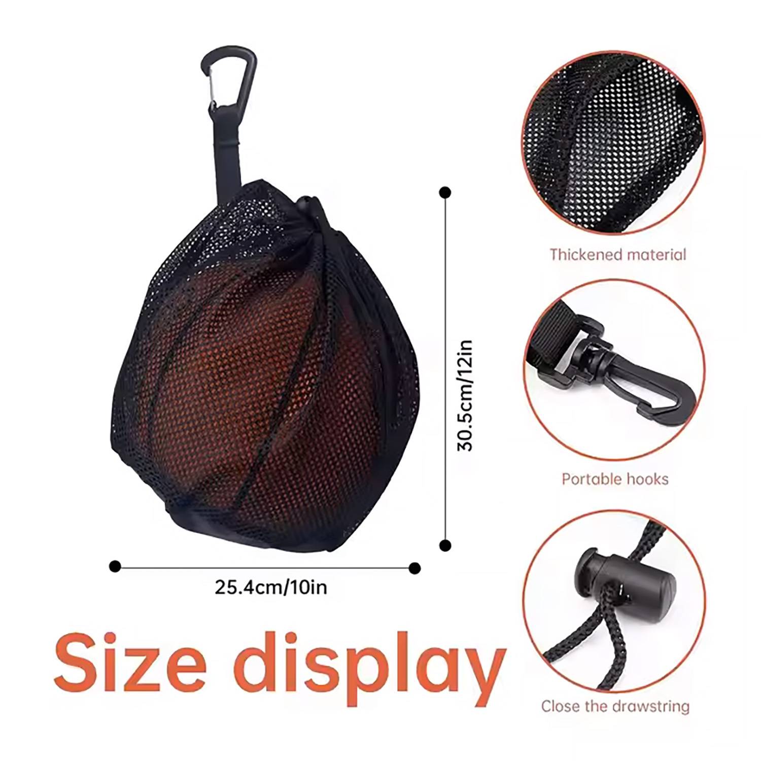 Single Ball Drawstring Carry Bag 1