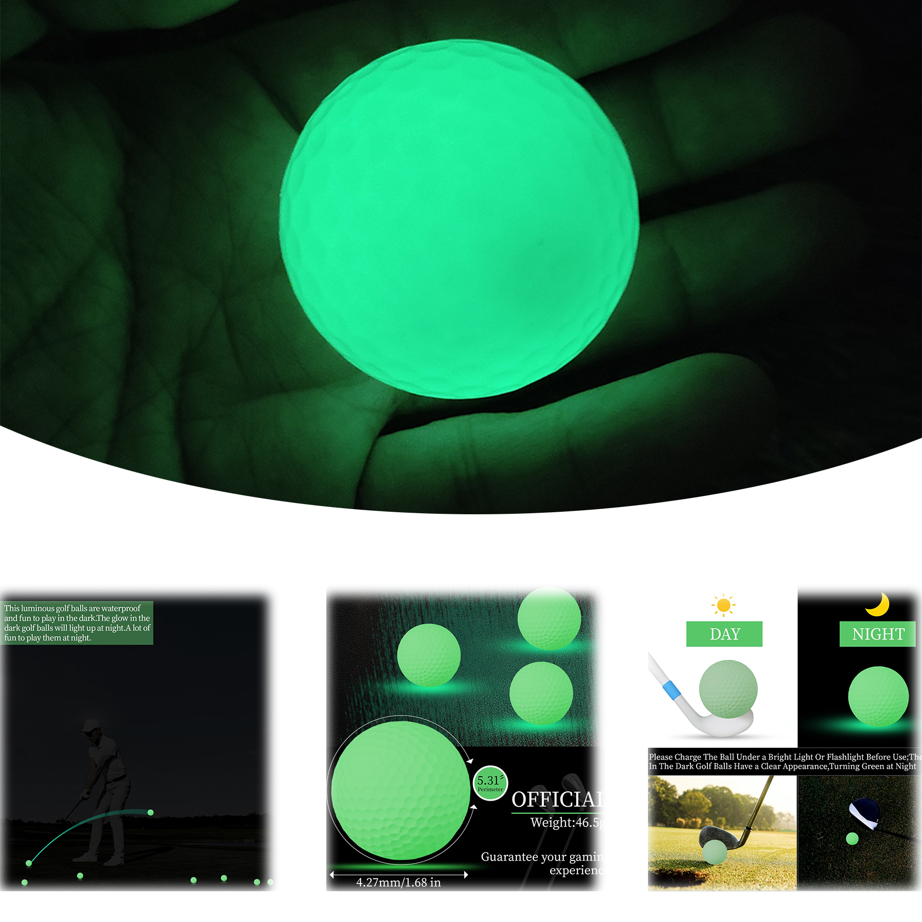 Glow in The Dark Golf Ball 2