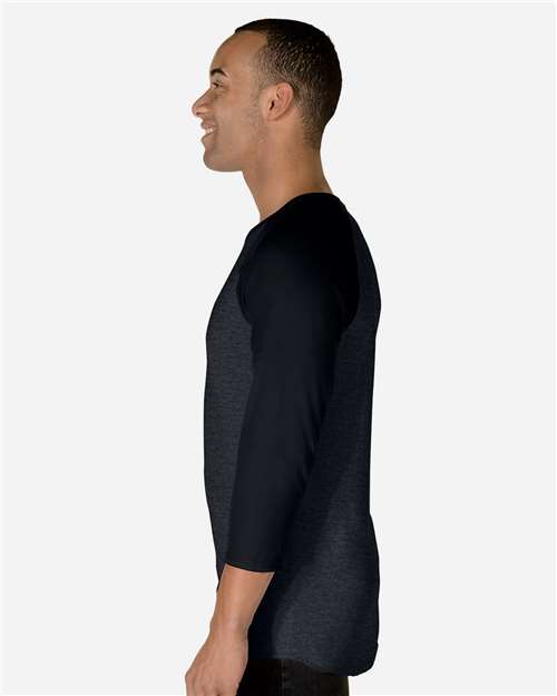 Premium Blend Ringspun Three-Quarter Sleeve Raglan Baseball T-Shirt - 560RR 19