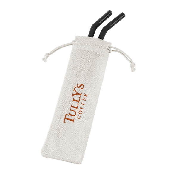 Reusable Stainless Steel Two Straw Set 36