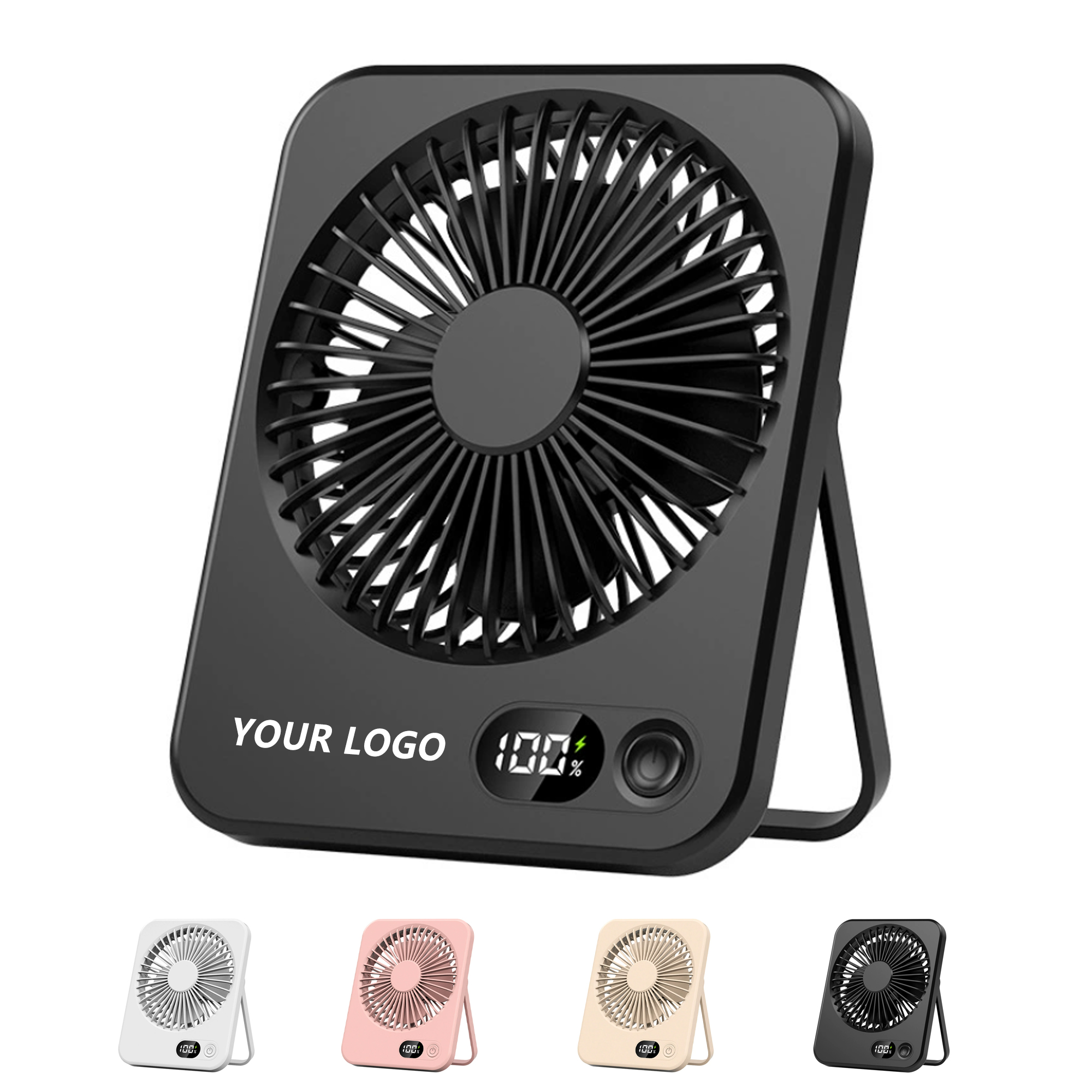 USB Desktop Fan LED Digital Display 2