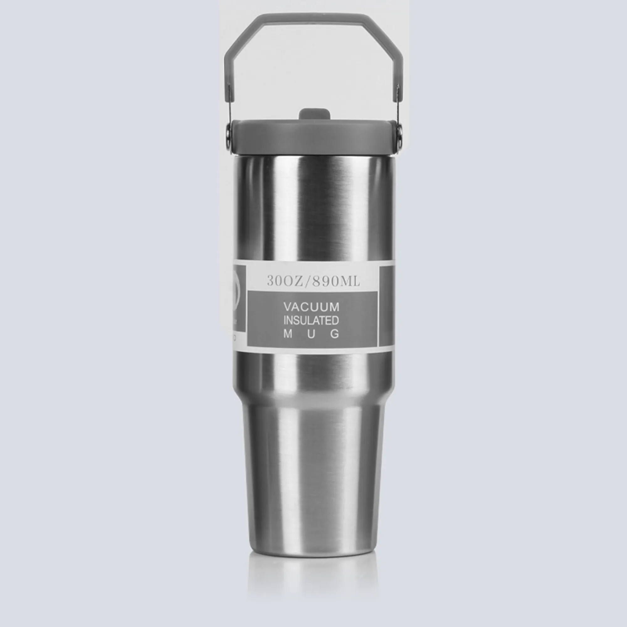 Stainless Steel Car Cup Ice Vacuum Coffee with Straw 4