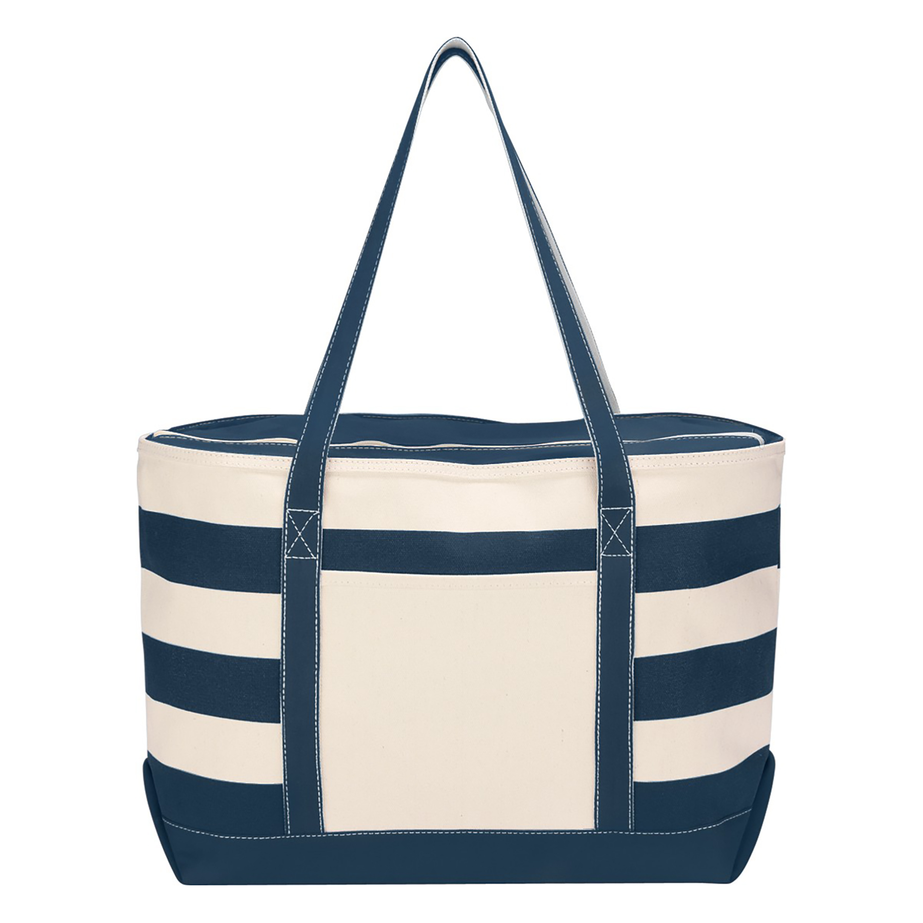 Premium Striped Boat Canvas Tote Bag, custom tote bag with logo imprint 7