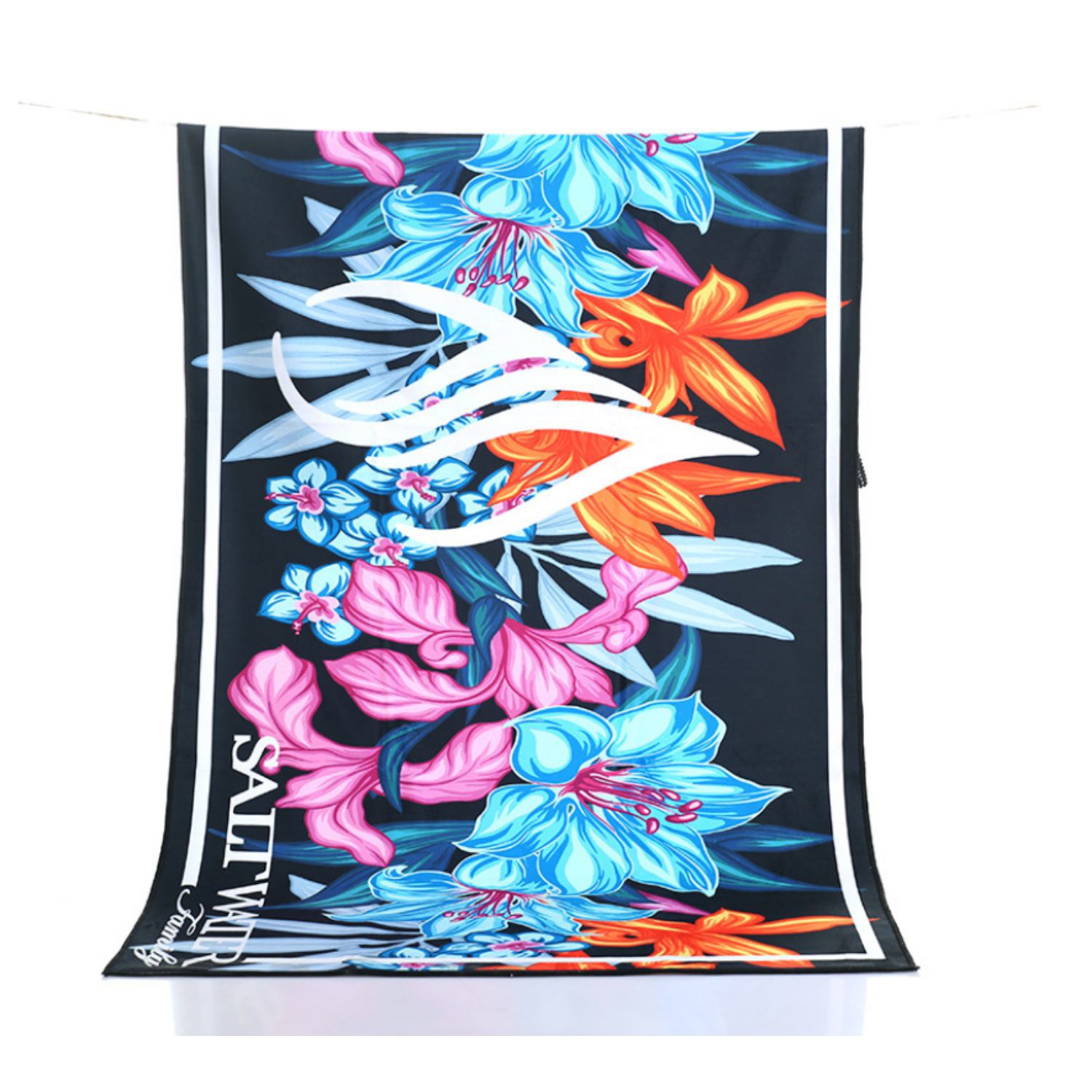 12"x 20" Sublimated Plush Microfiber Golf Towel w/ Grommet & Carabiner 1