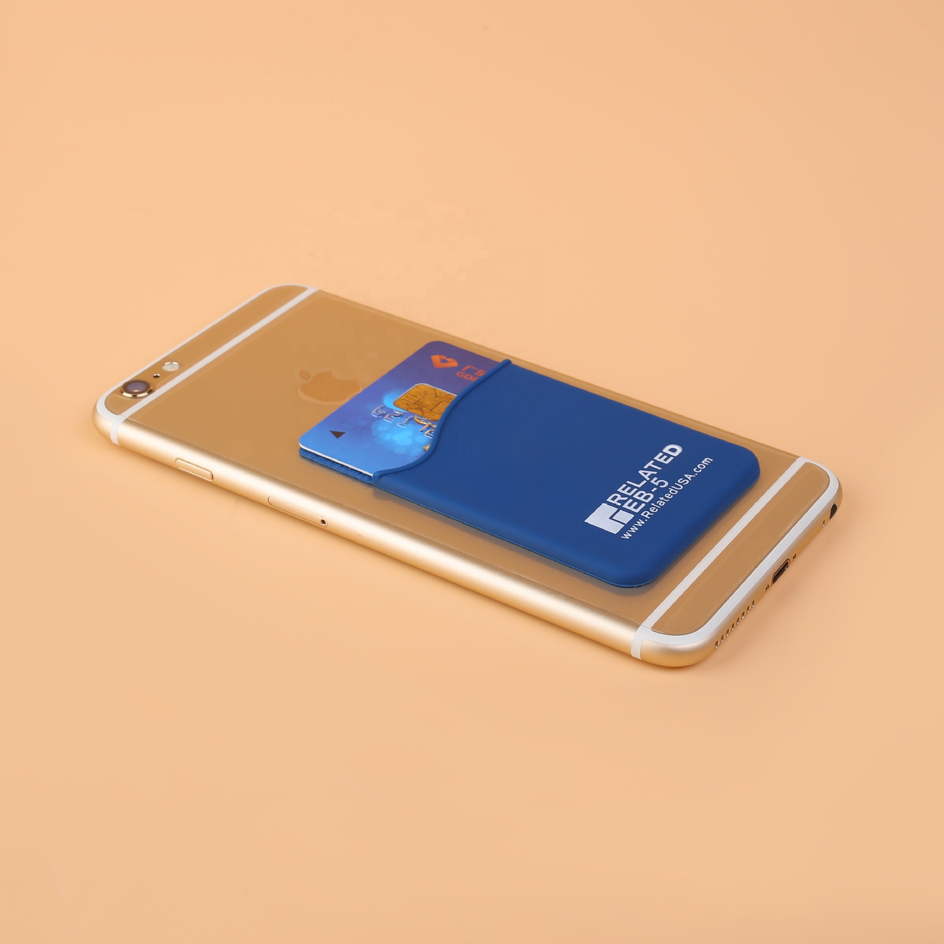 Silicone Cell Phone Wallet Stick-On 6