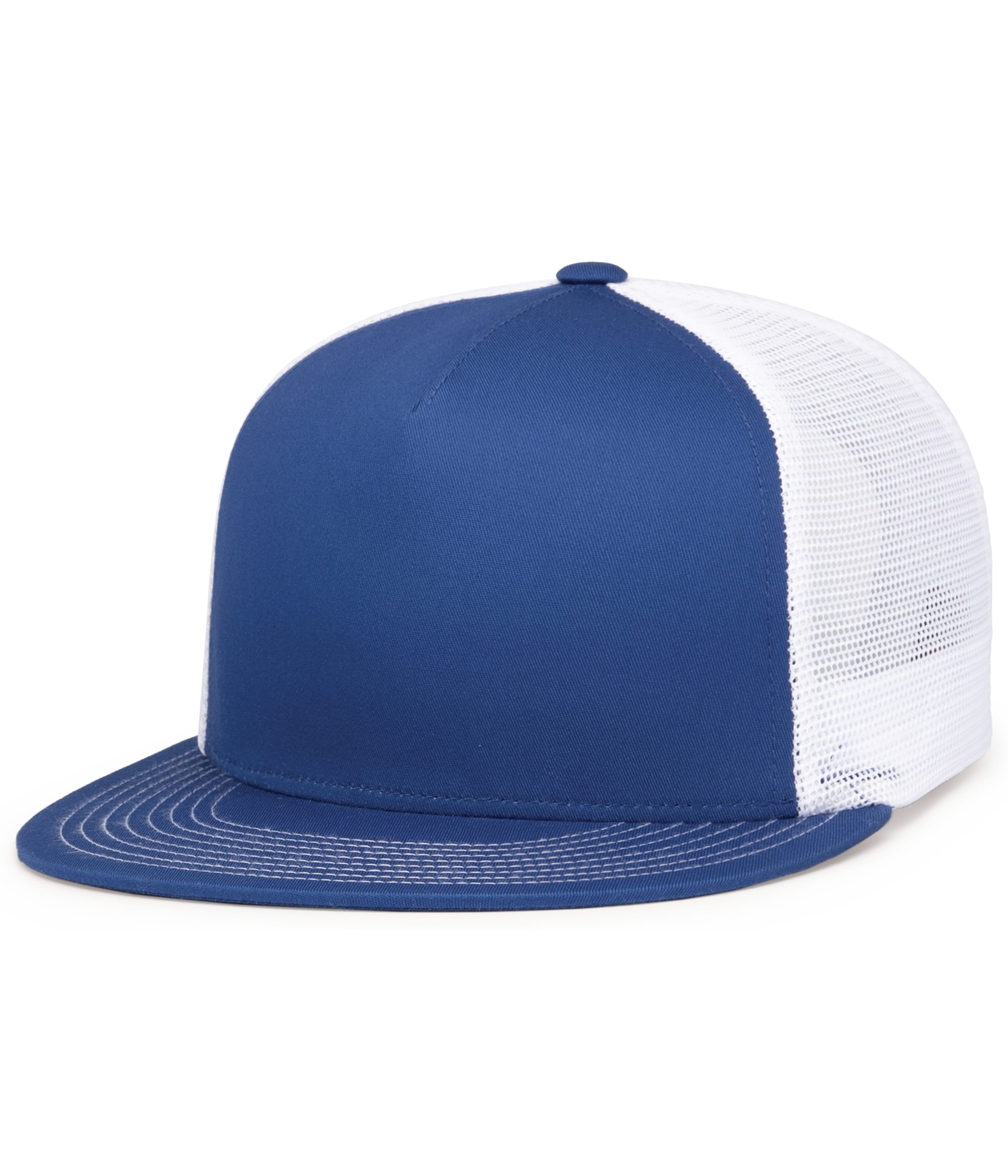 D-Series 5-Panel Trucker Snapback Cap, custom hat with logo imprint 6