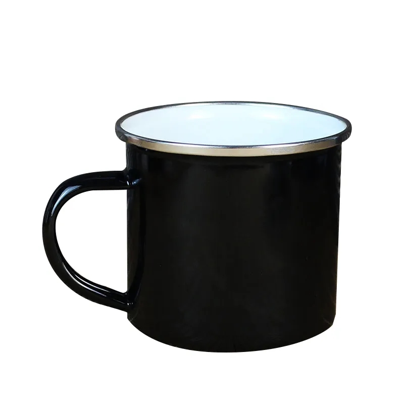 Silver Rim Enamel Mug 6