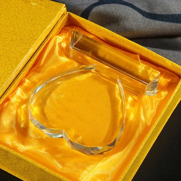 Heart Shape Crystal Award Trophy 3