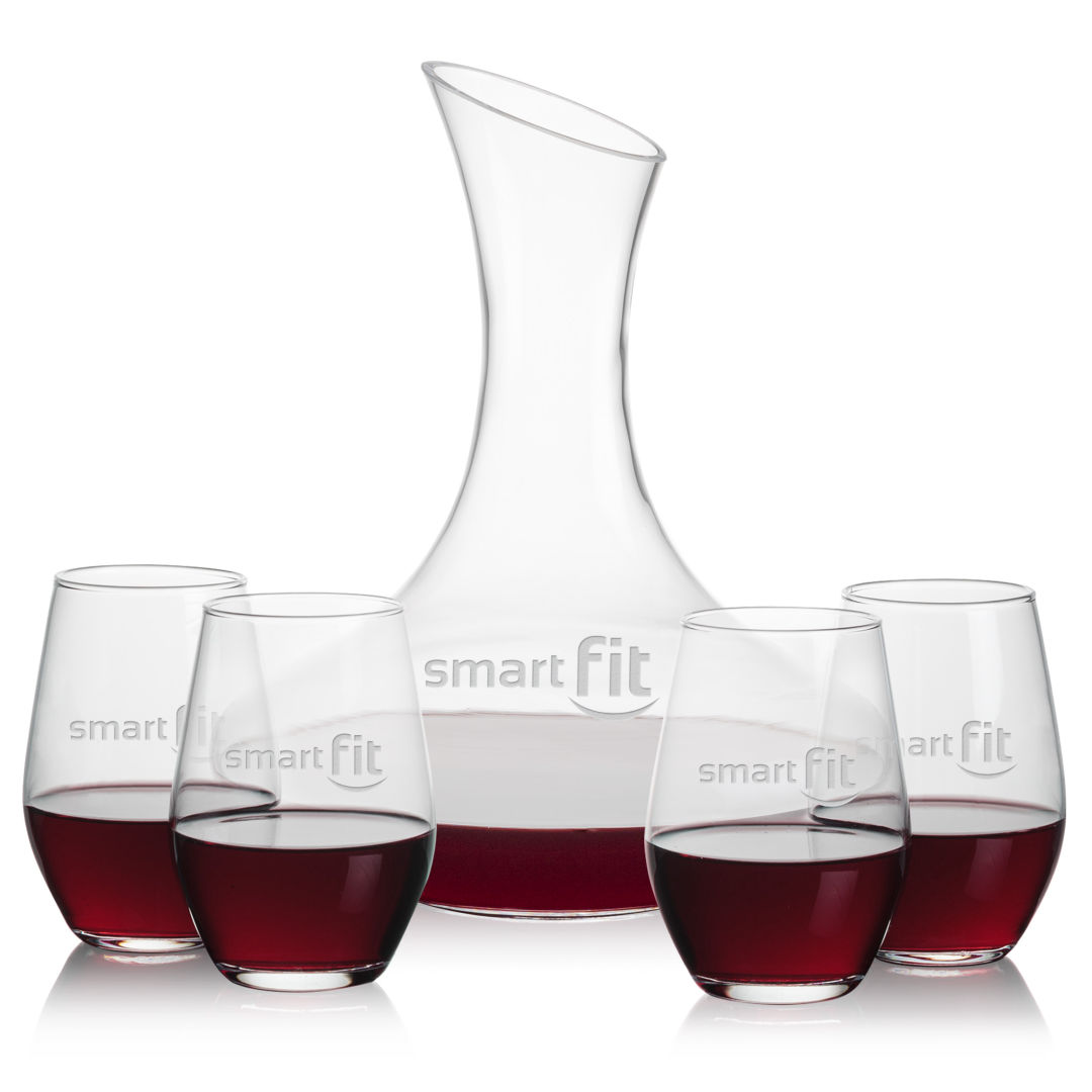 Hampton Carafe & Vale Stemless Wine 2
