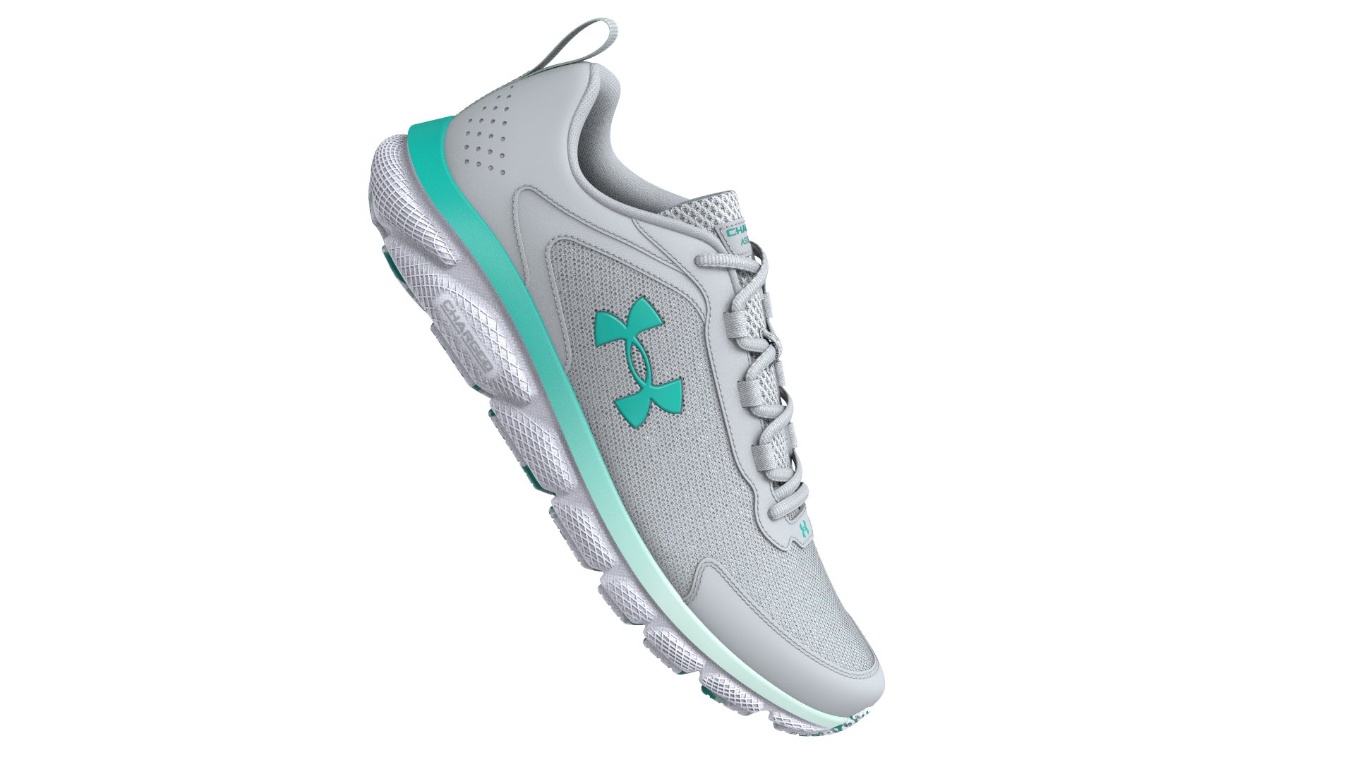 Women's UA Charged Assert 9 Marble Wide D Running Shoes 1