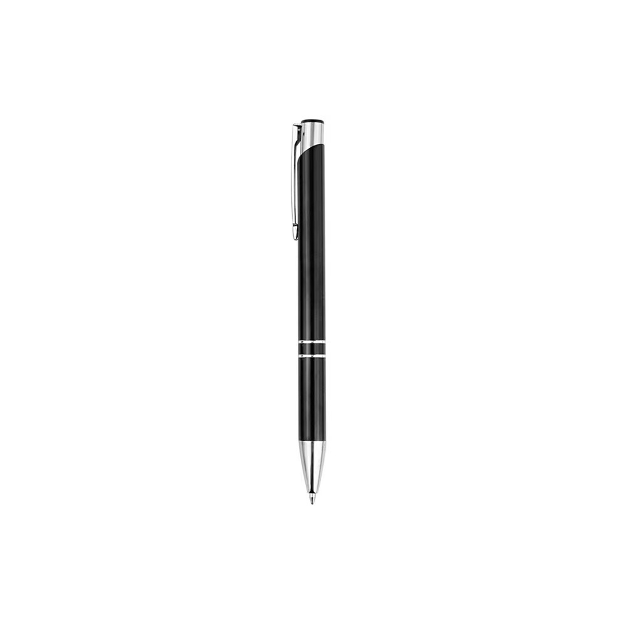 Metal Click Action Ballpoint Pen With Refill 3