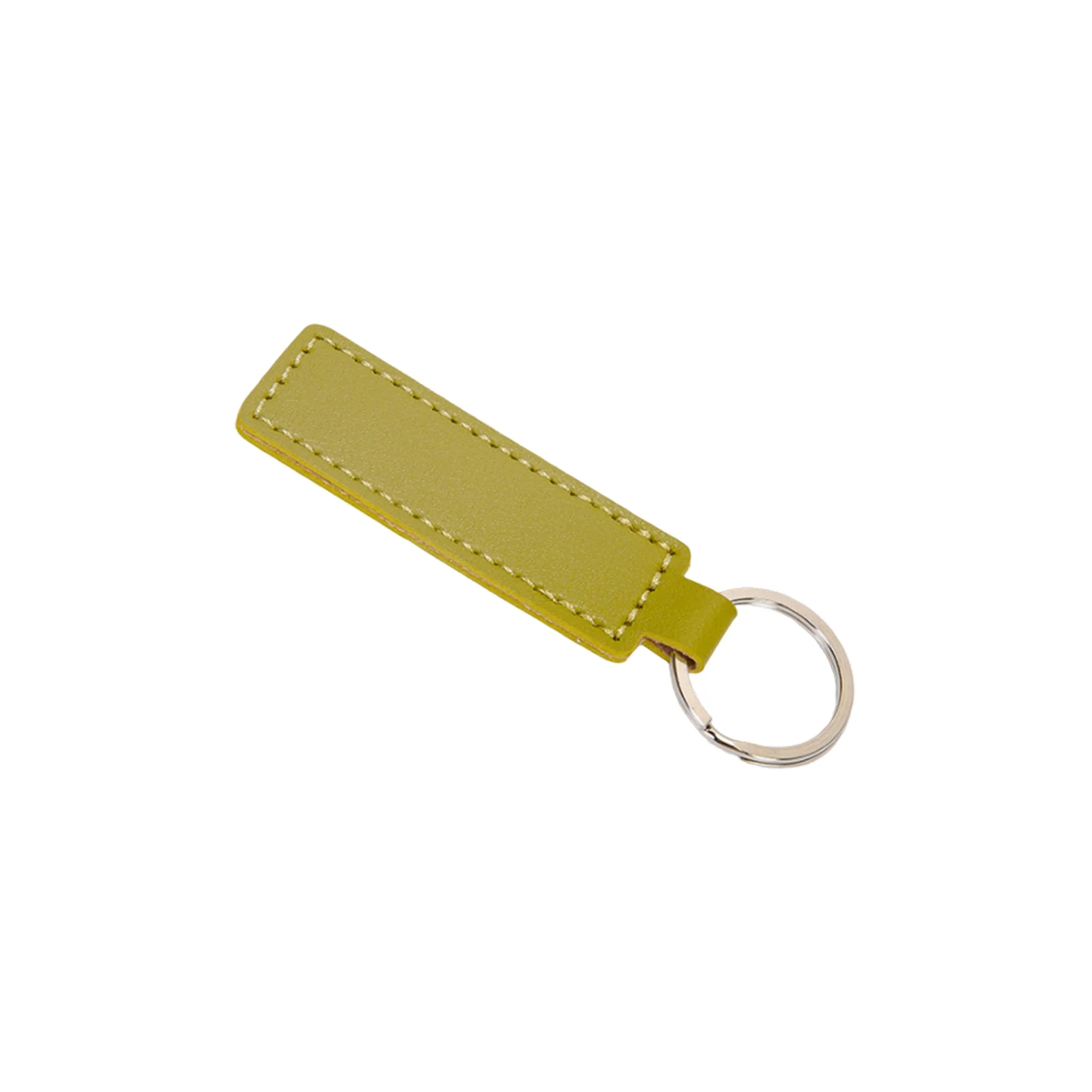 PU Leather Double-Stitched Keychain with Flexible Snap 1