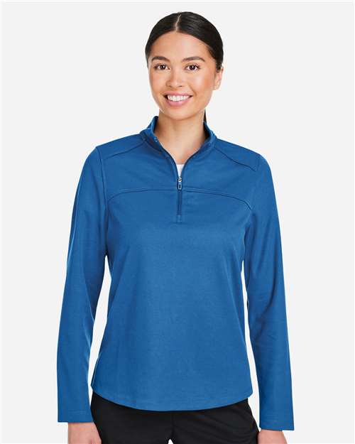 Women's Express Tech Performance Pique Quarter-Zip Pullover - NE412W 16