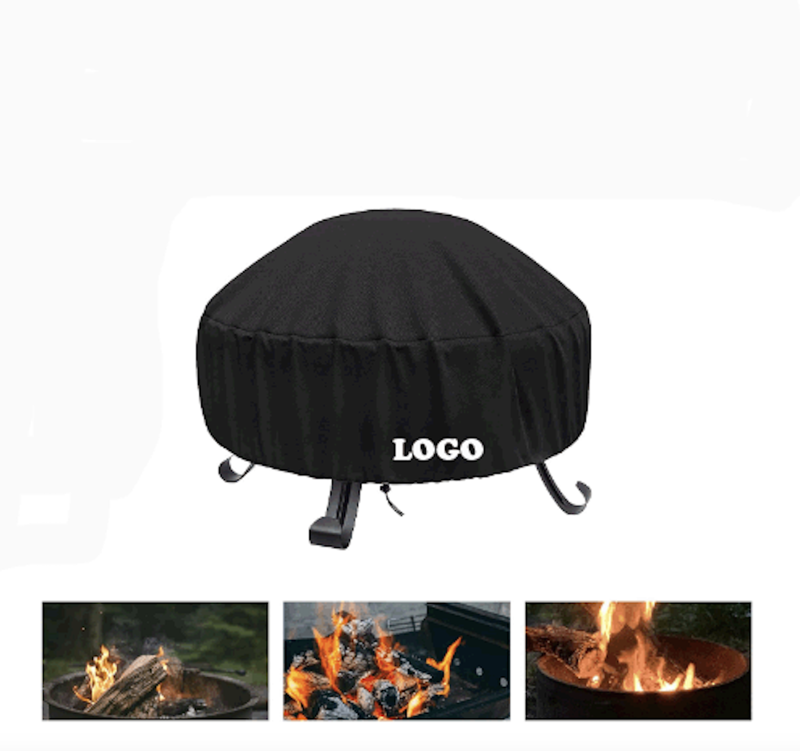 Round Waterproof FirePit Cover 2