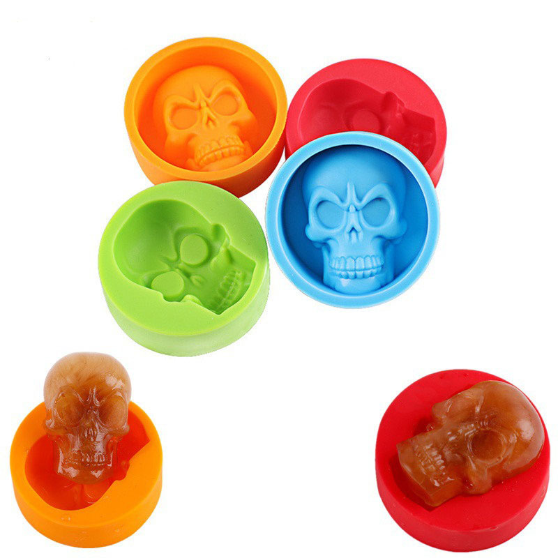 Skull Human Head Ice Mould Model 3