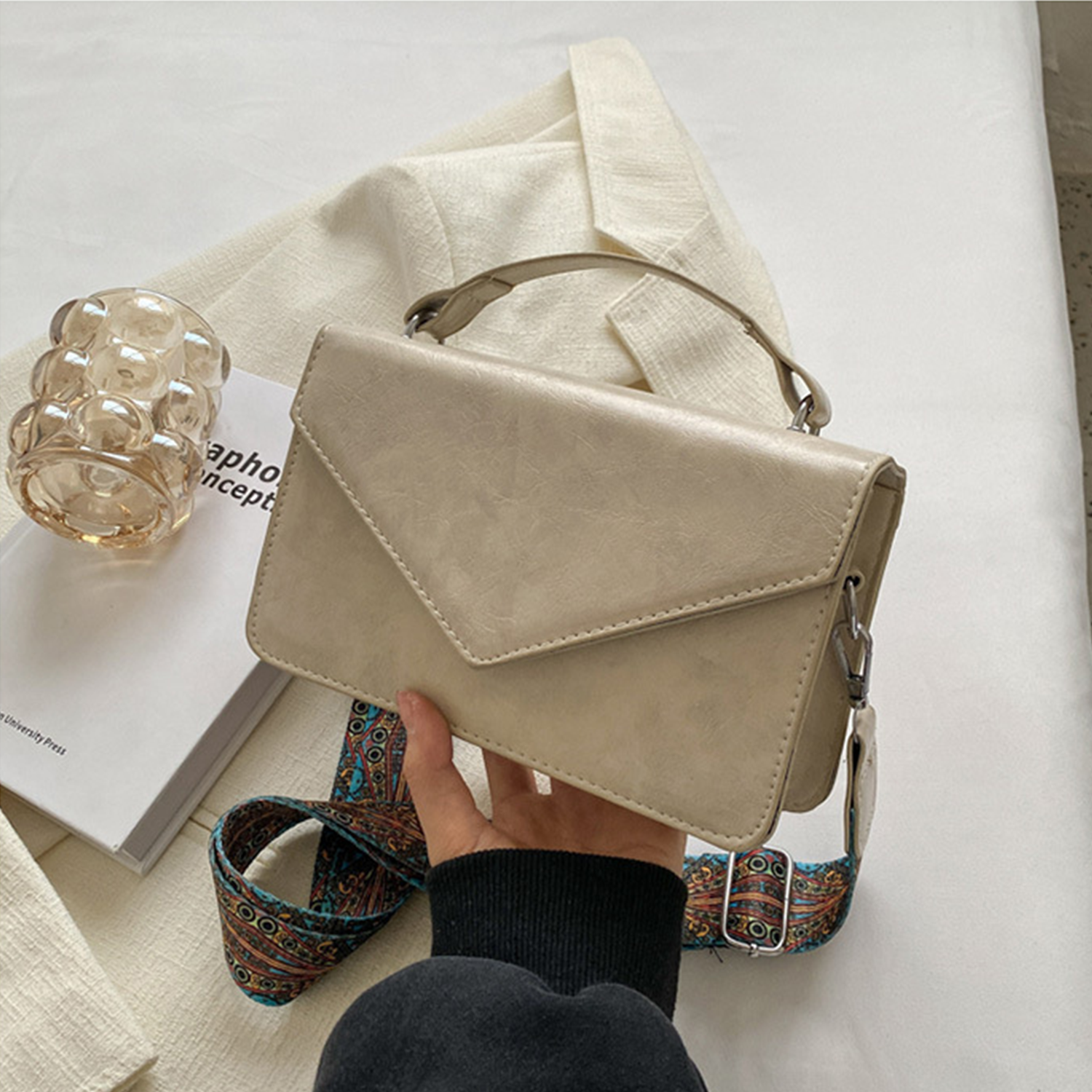 PU Leather Lightweight Tote Bag 5