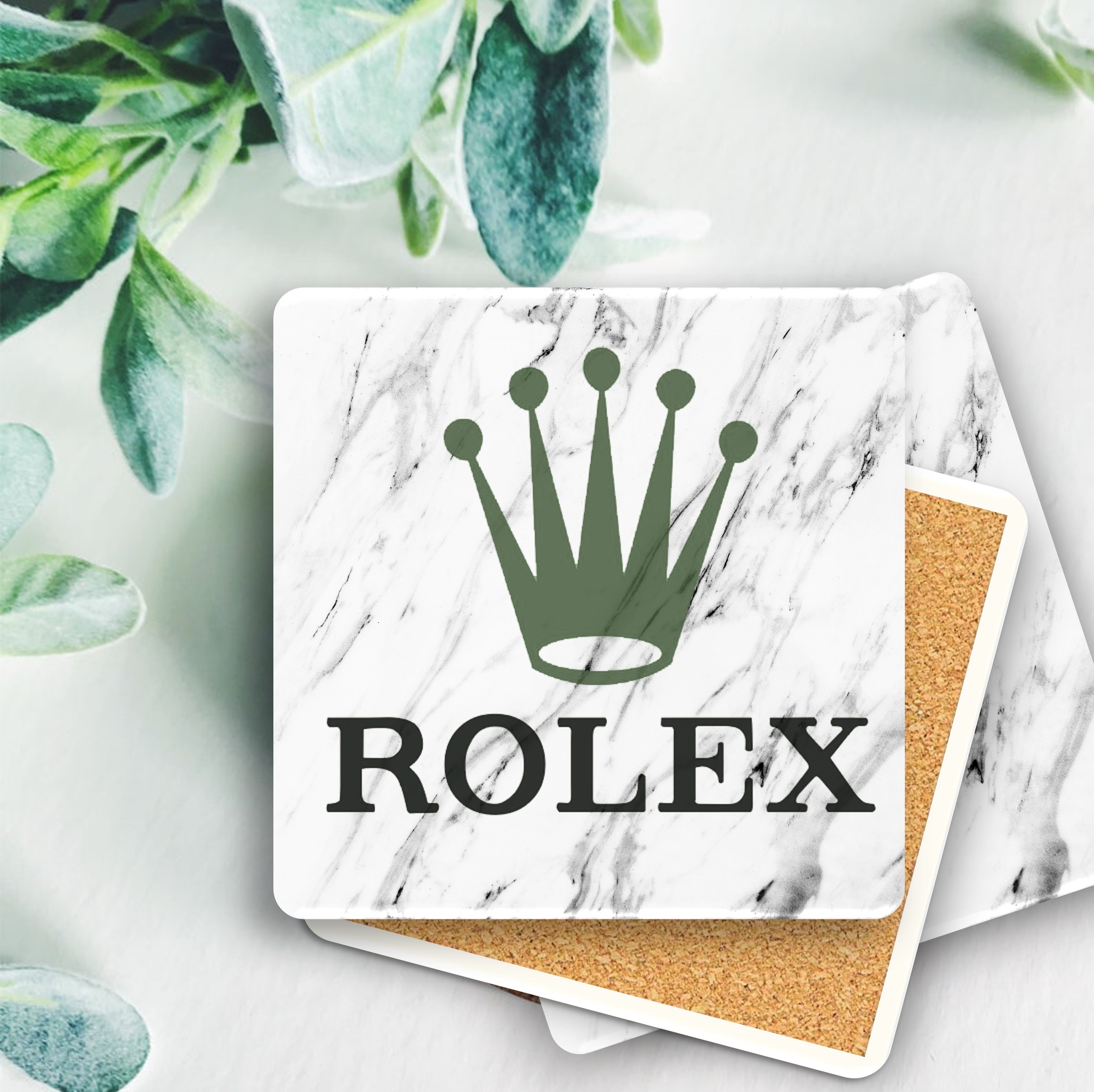 Faux Marble Printed Square Coaster 8