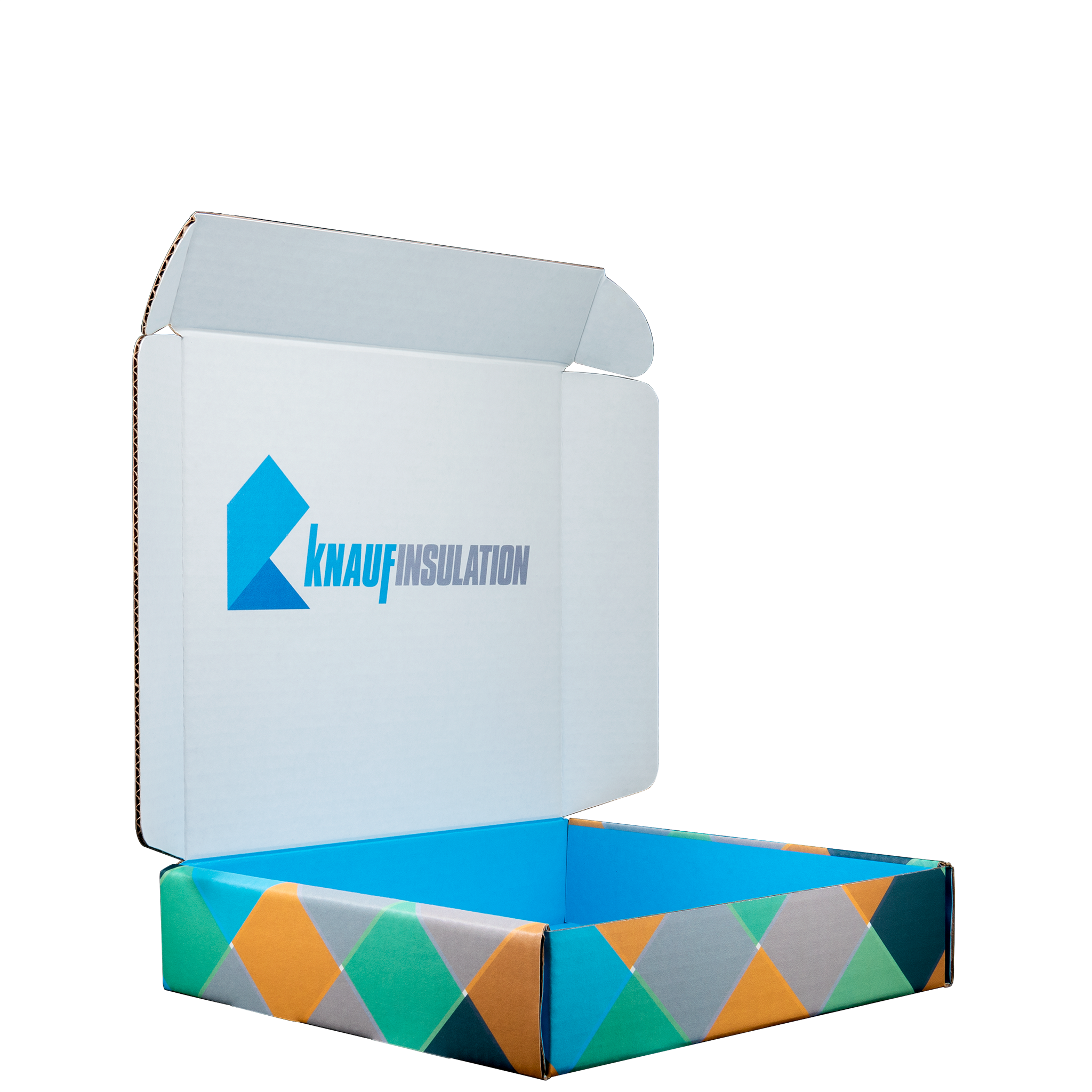 Mailing Box, B-Flute10" x 10" x 2.25" - White - D - 250 sq in 1