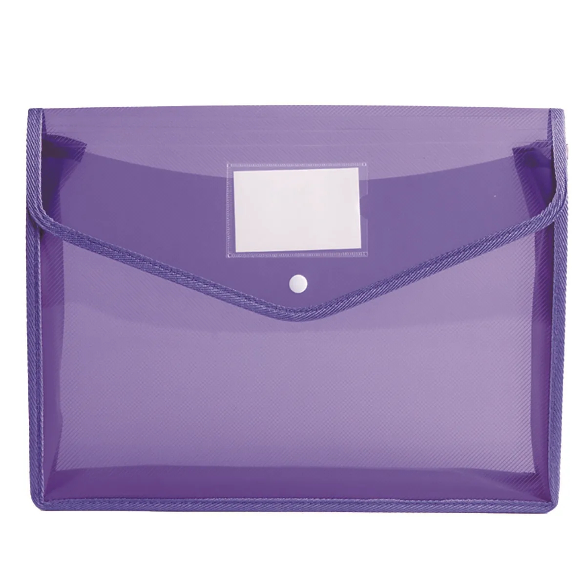 Large-Capacity Transparent Document Folder with snap Closure 5