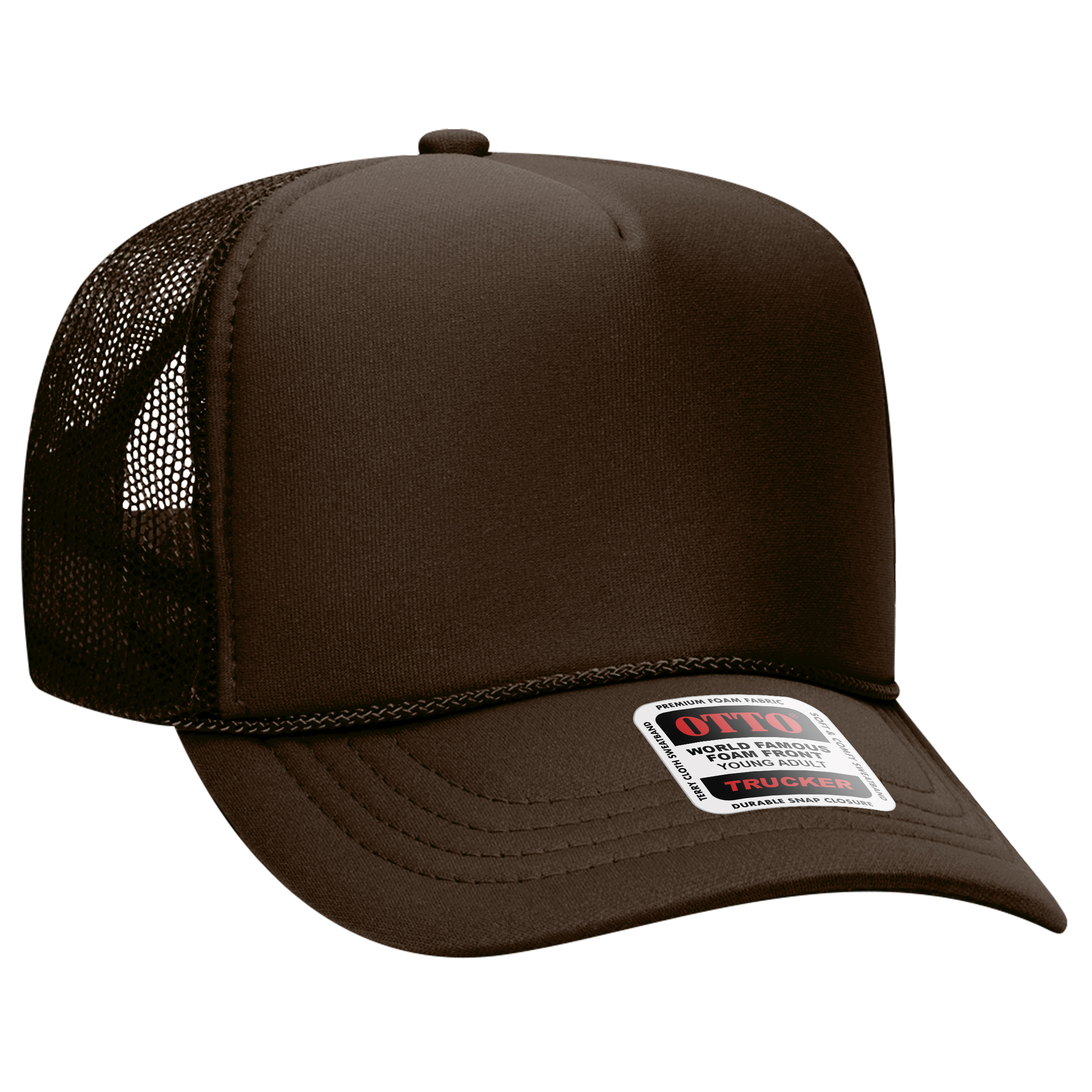 OTTO CAP® 5 Panel High Crown Mesh Back Trucker Hat 79