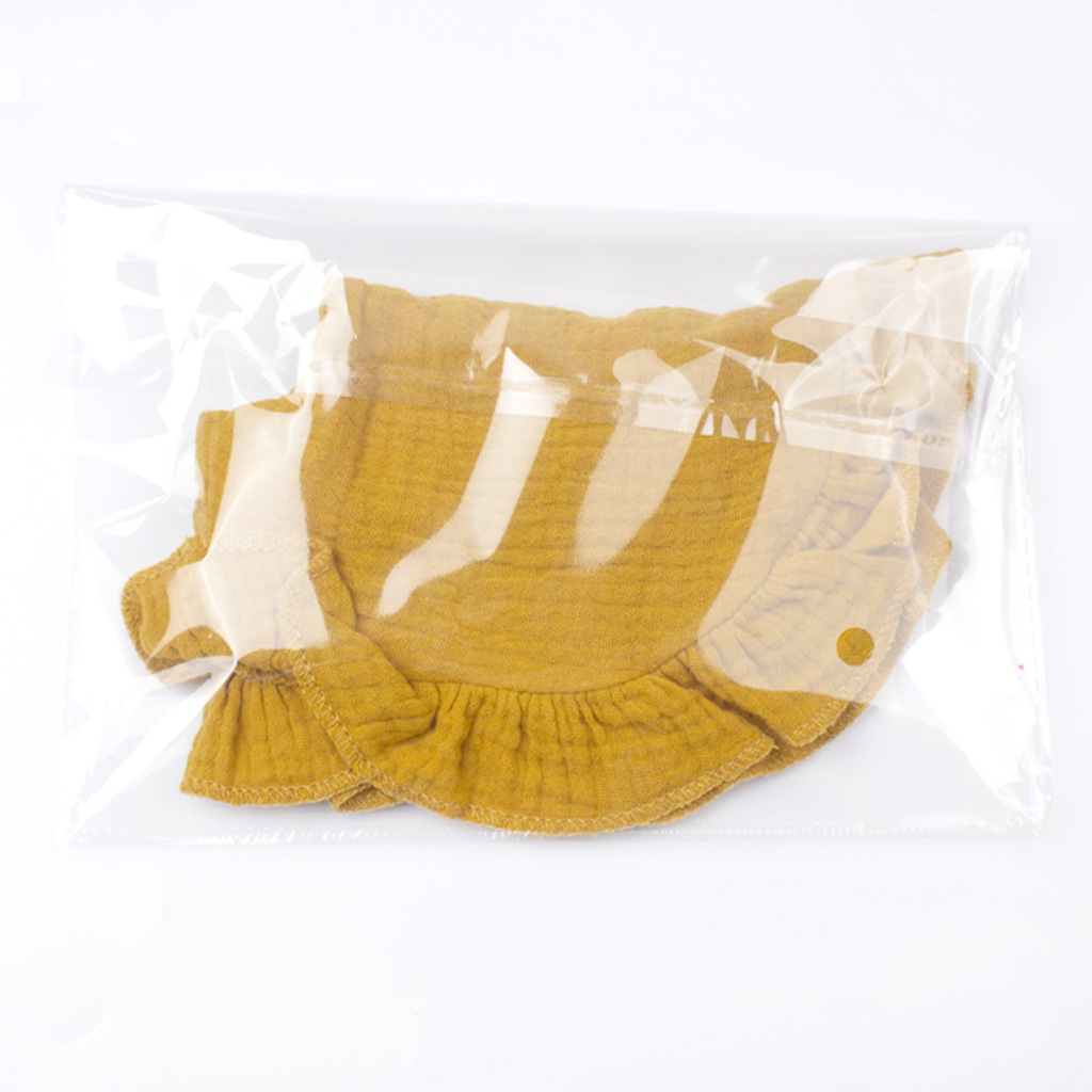 Baby Muslin Bibs Drool Bibs Bandana Ruffle Soft Cotton for Newborn Baby 2