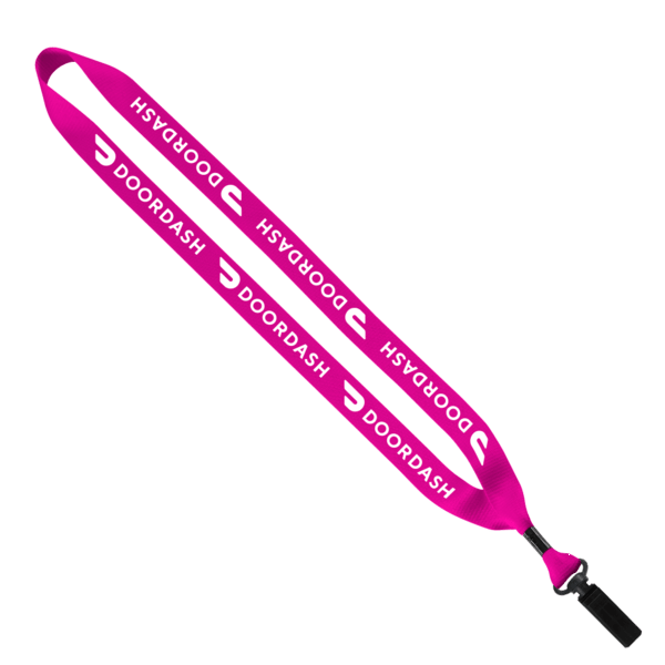 3/4" Polyester Lanyard with Bulldog Clip 10