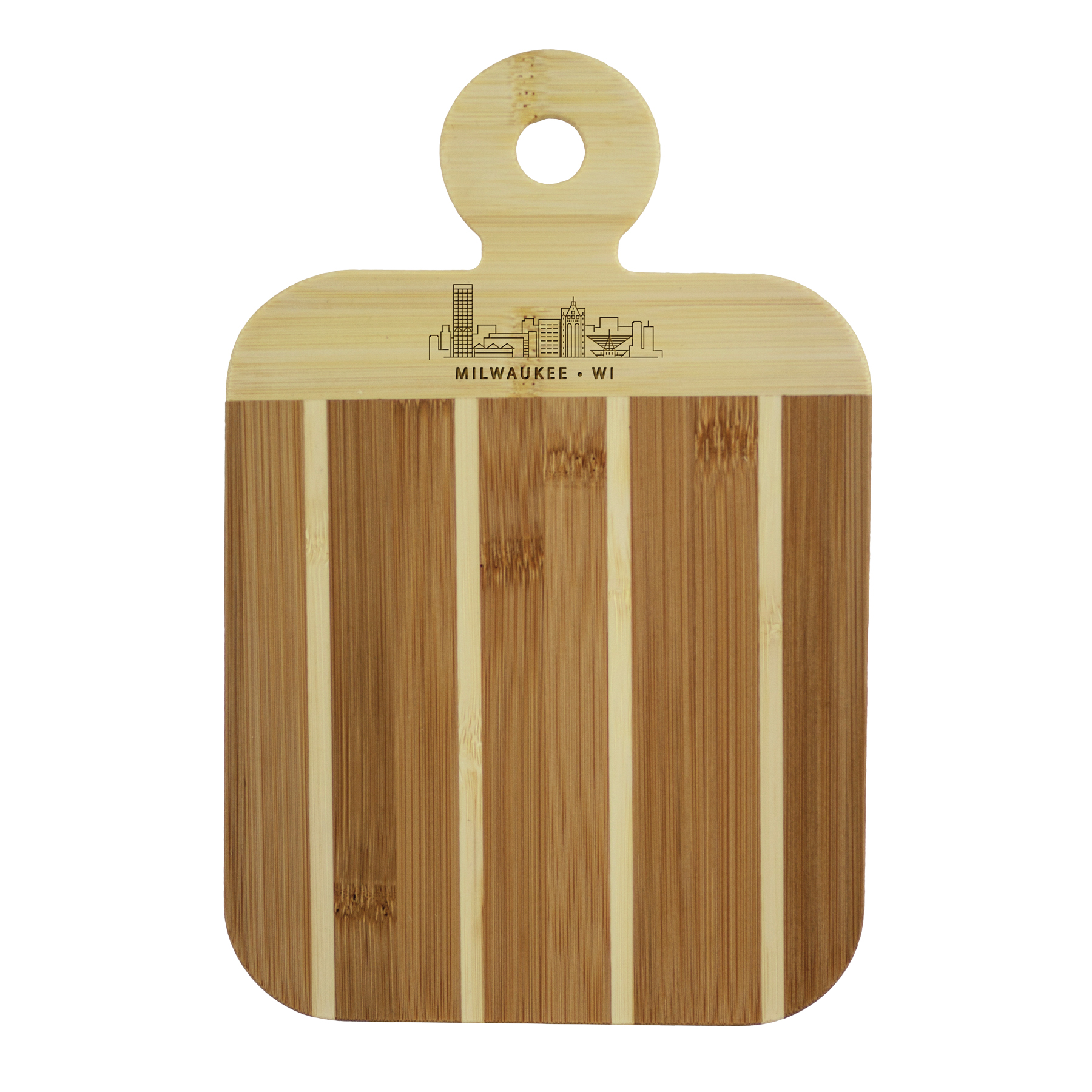 Striped Paddle City Skyline Board - Milwaukee 3