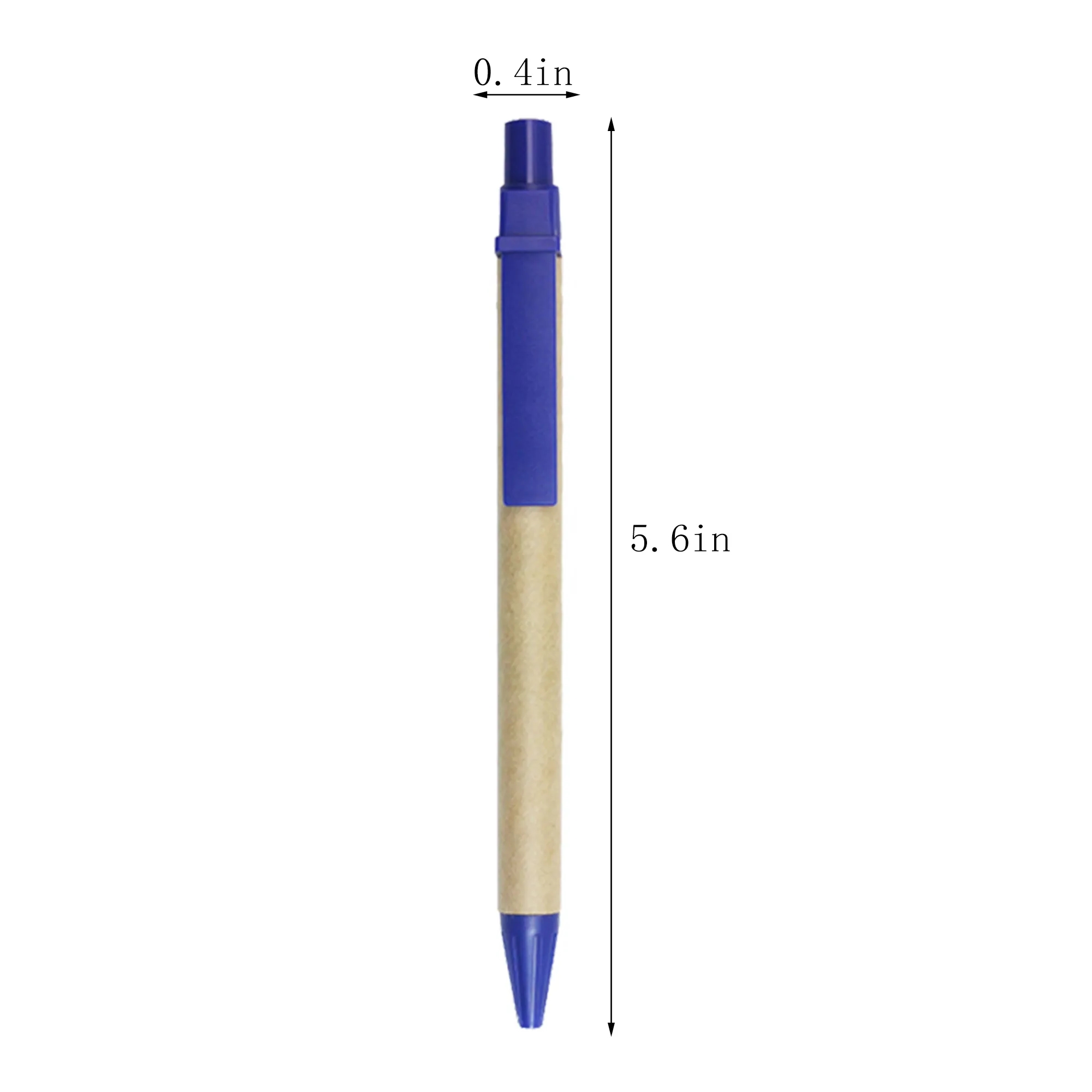 Eco-Friendly Kraft Paper Tube Retractable Ballpoint Pen 2