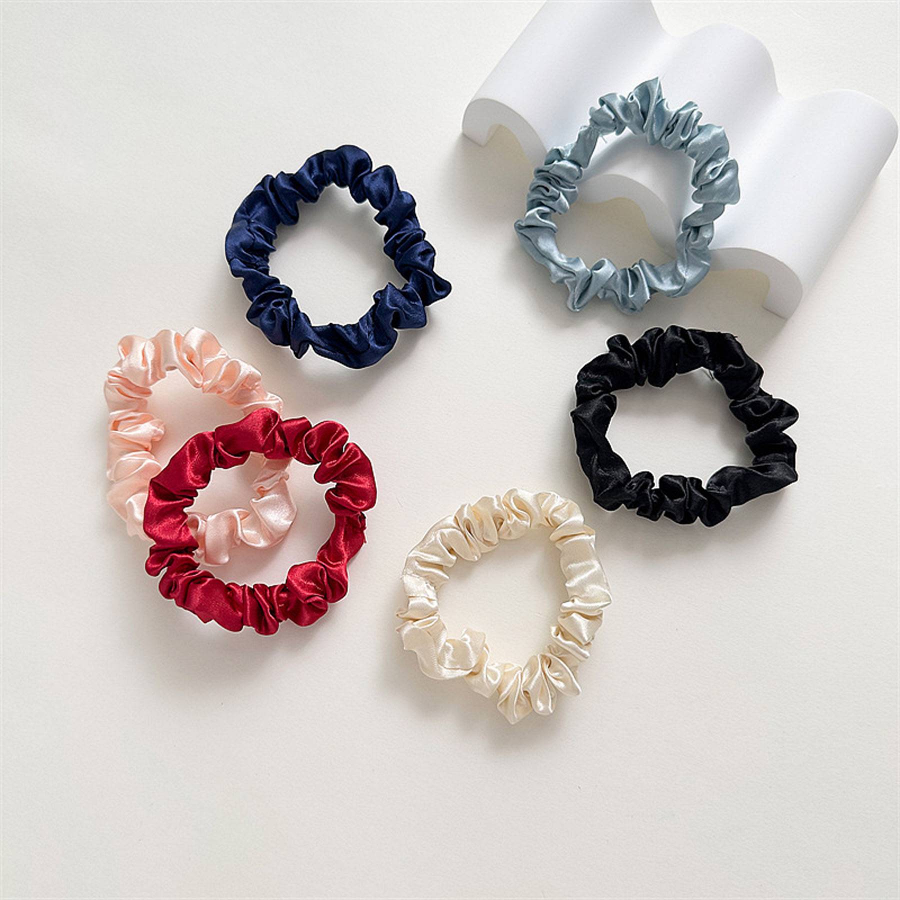 Satin Hair Ties 5 Pack 1