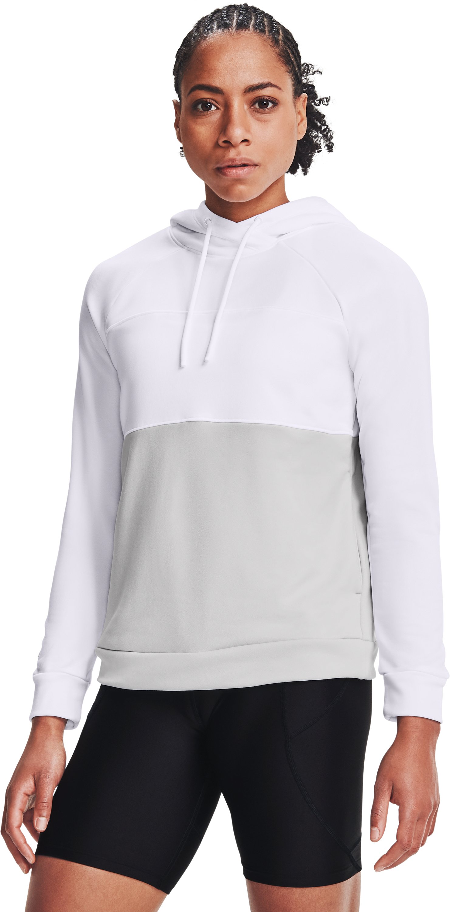 UA Qualifier Fleece Blocked Women's Hoodie 8