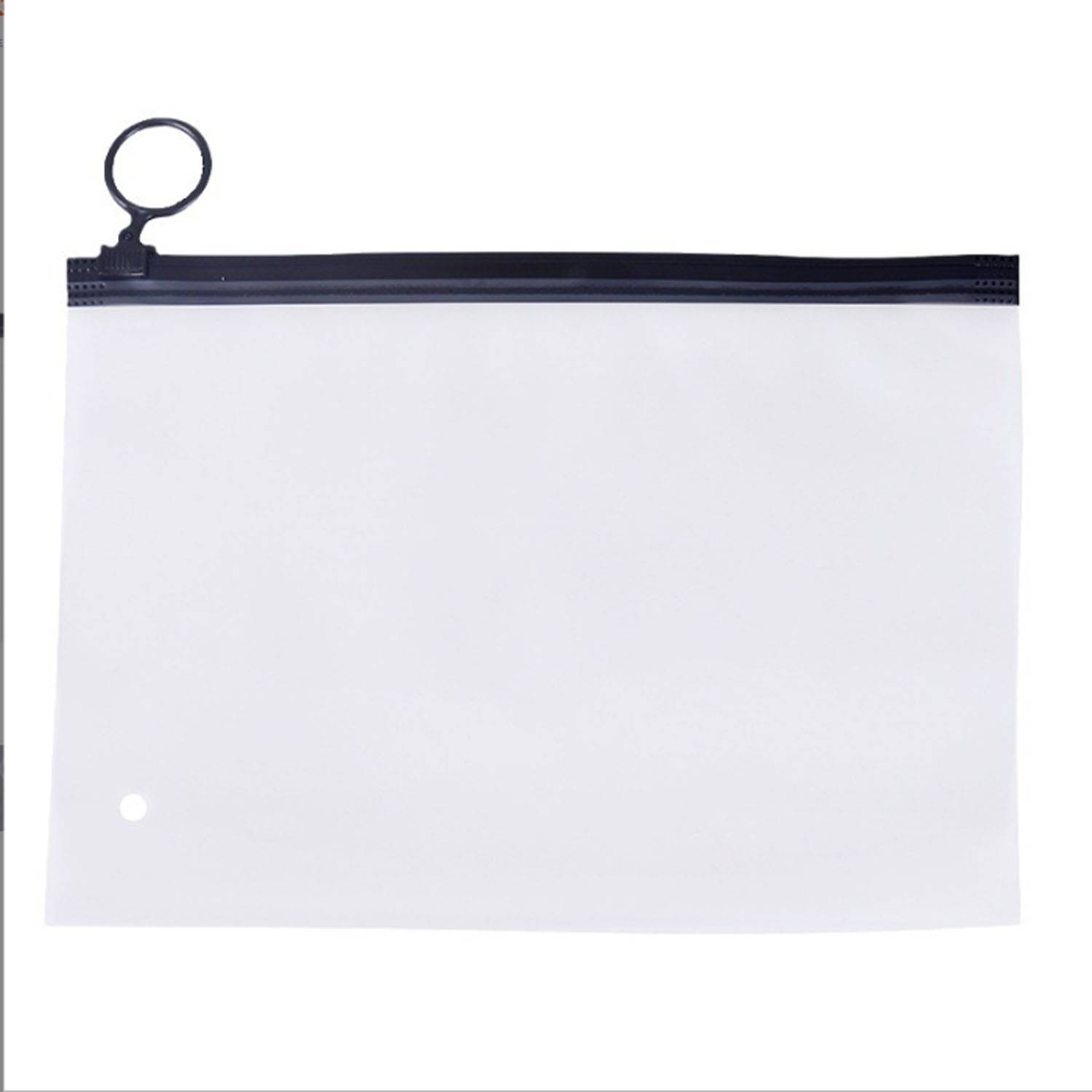 Customizable sizes Frosted Cosmetic Pouch w/ Zipper 2