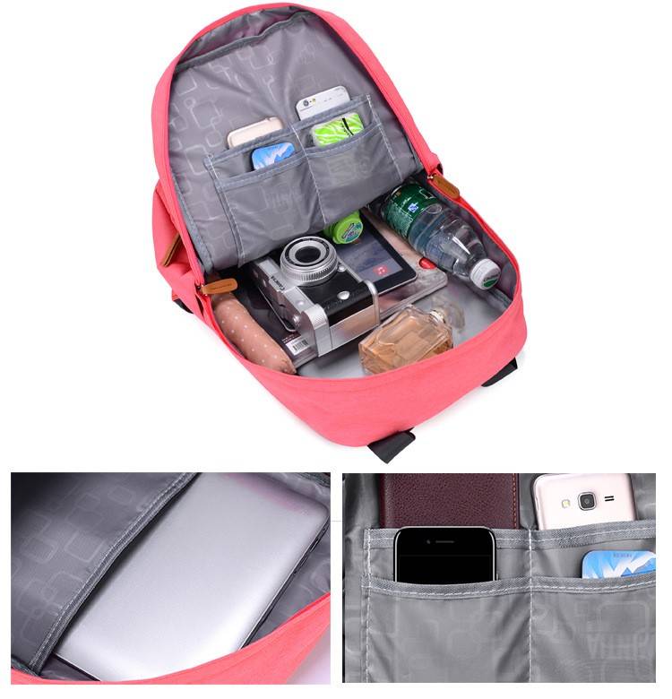 Canvas Laptop Backpack for Women Men 10