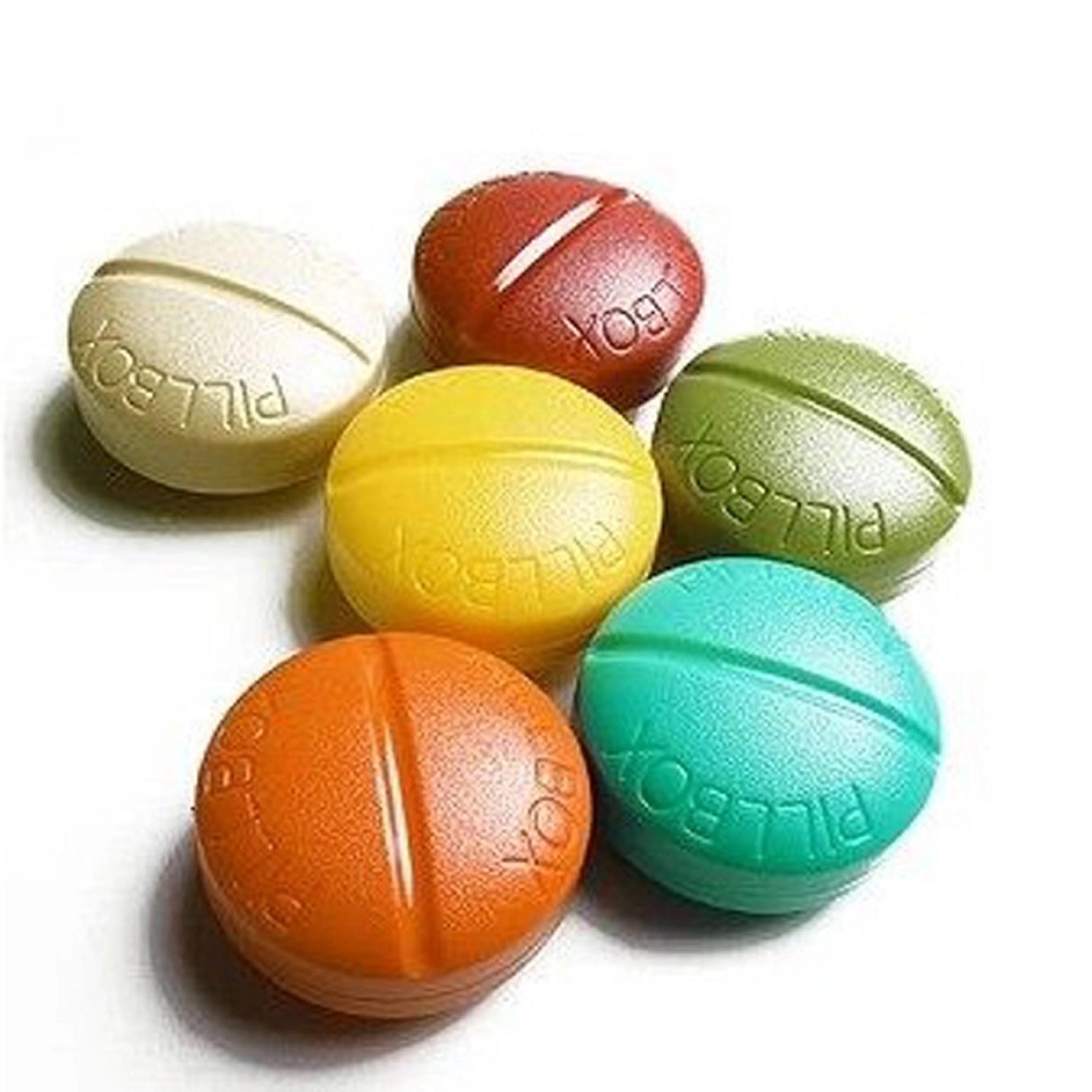 Four Grid Capsule Shaped Pill Box 4