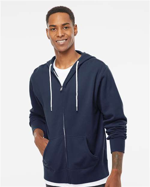 Unisex Lightweight Full-Zip Hooded Sweatshirt - AFX90UNZ 78