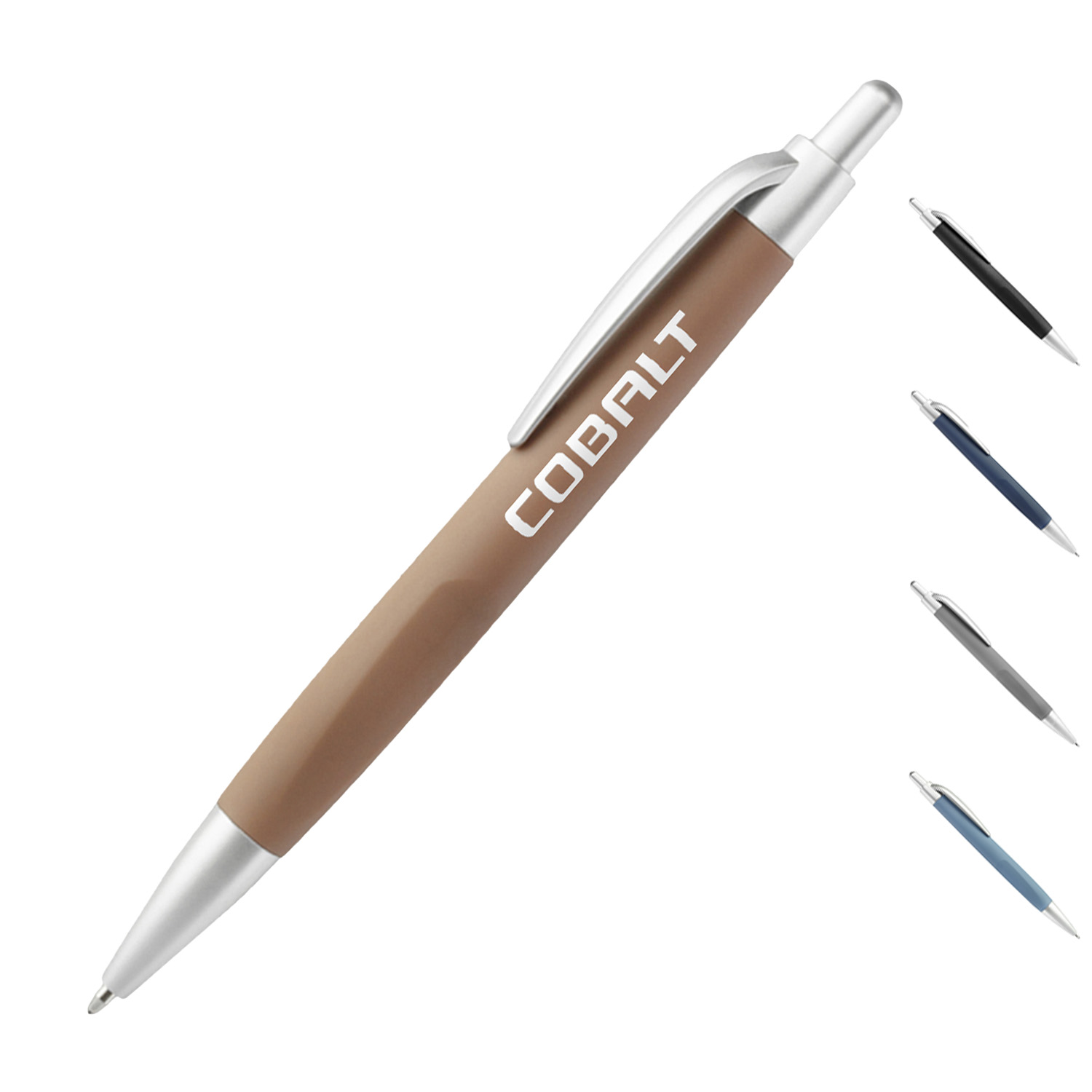Value Plastic Pens w/ Custom Imprint Matte Ballpoint Pen 1
