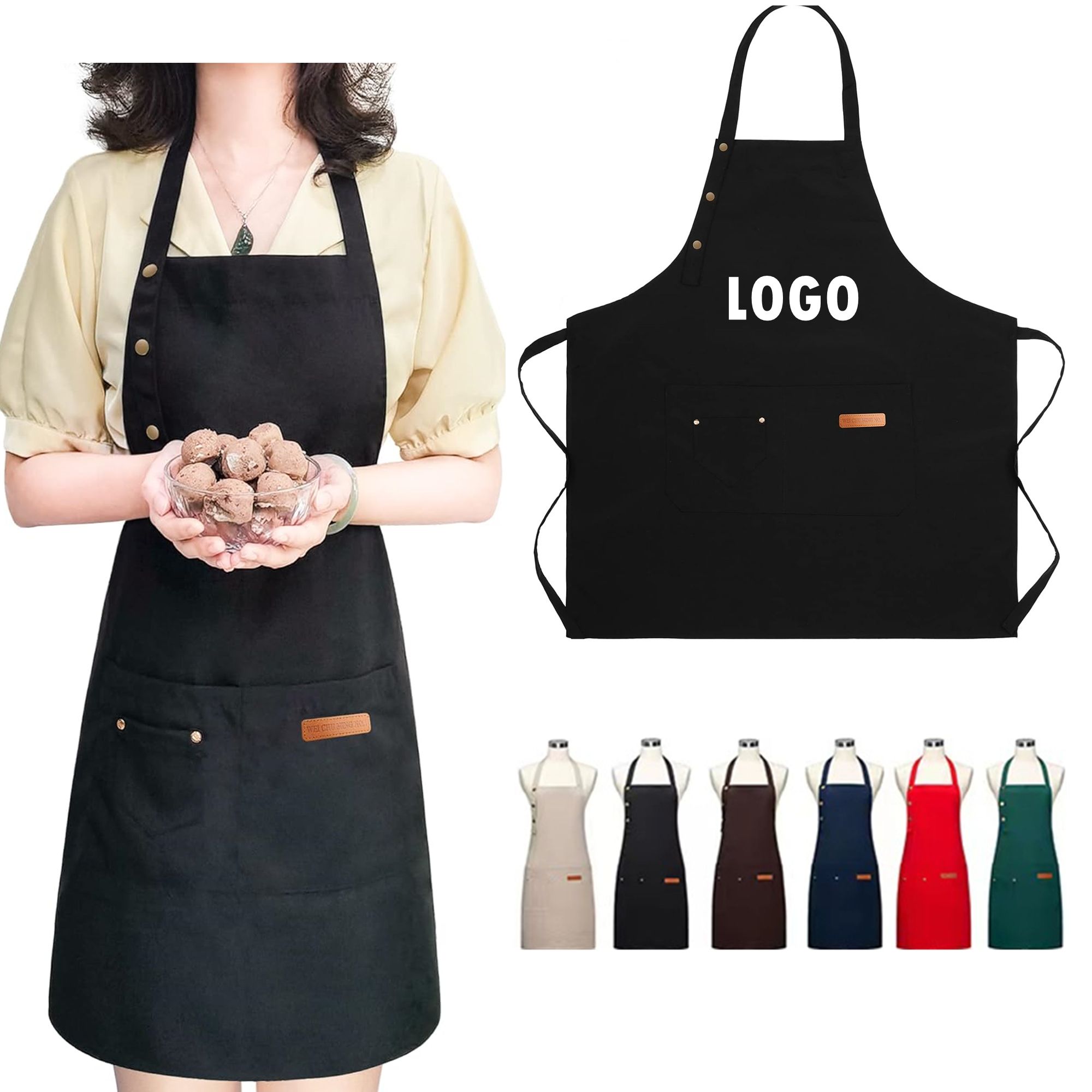 Adjustable Apron With 2 Pockets