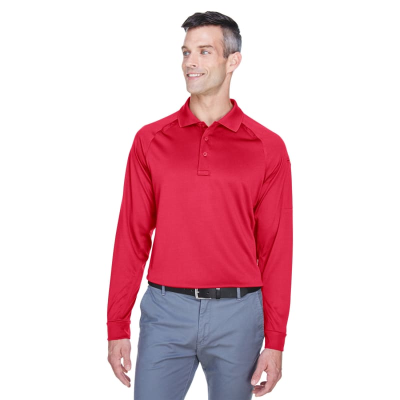 Harriton Men's Advantage Snag Protection Plus Long-Sleeve Tactical Polo 20