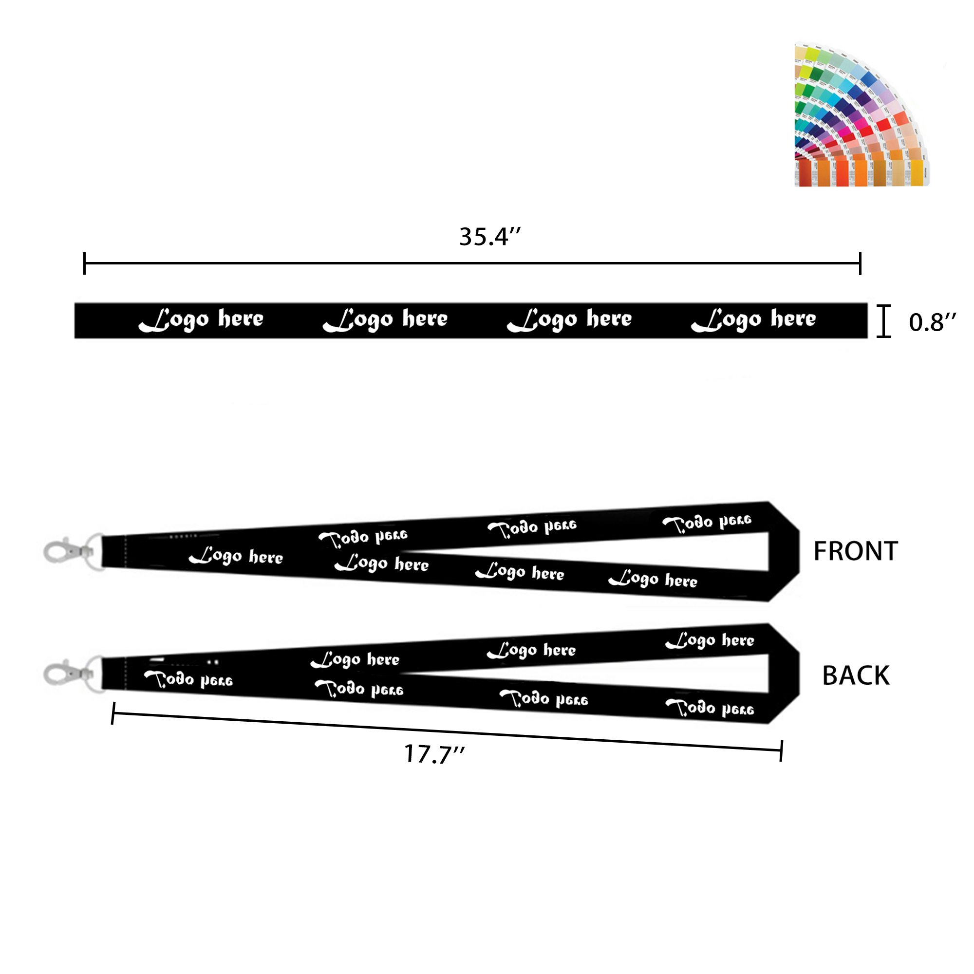 Durable Badge Holder with Clasp 1