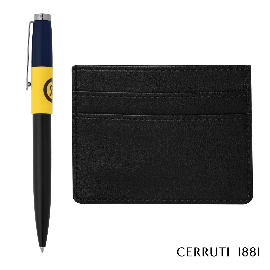 Cerruti 1881® Brick Ballpoint Pen & Card Holder Gift Set 5
