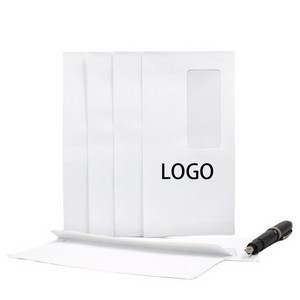 White Windowed Paper Envelope 2